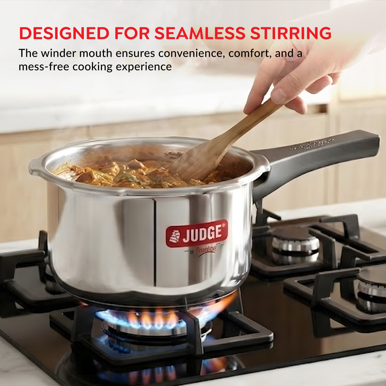 Image of Prestige ACE Combo Pack Of 3 Easy Grip Handle| Long-Lasting Pressure Regulator 5 L, 3 L, 2 L Outer Lid Induction Bottom Pressure Cooker