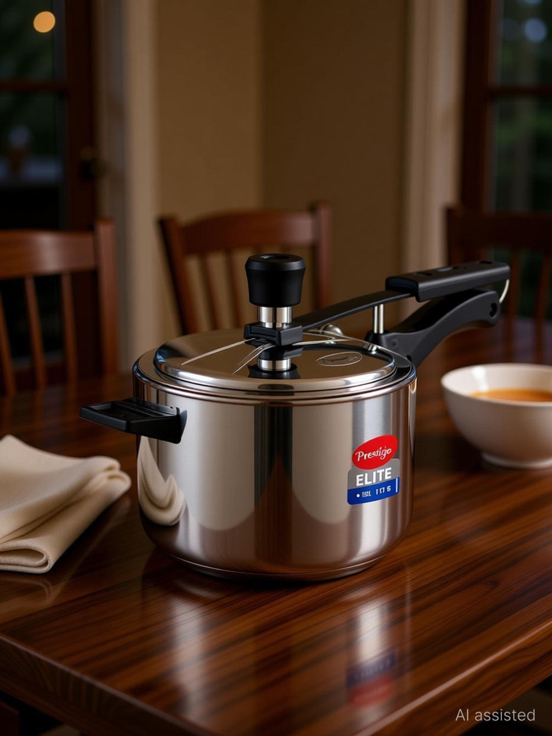 Image of Pigeon Triply SS 19004591 5 L Inner Lid Induction Bottom Pressure Cooker