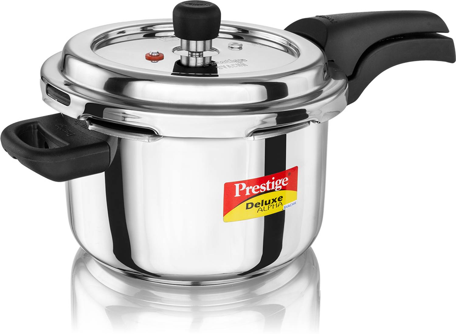 Prestige Deluxe Alpha Svachh 4 L Outer Lid Induction Bottom Pressure Cooker