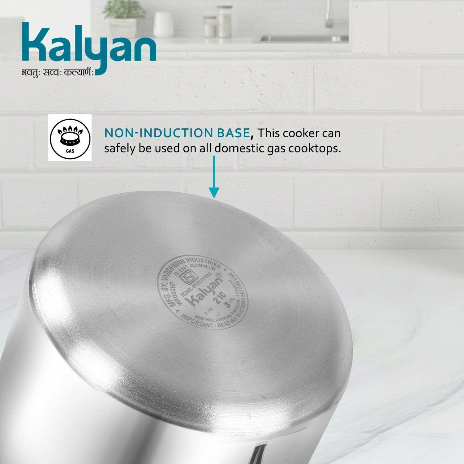 Image of Kalyan Classic 3 L Inner Lid Pressure Cooker