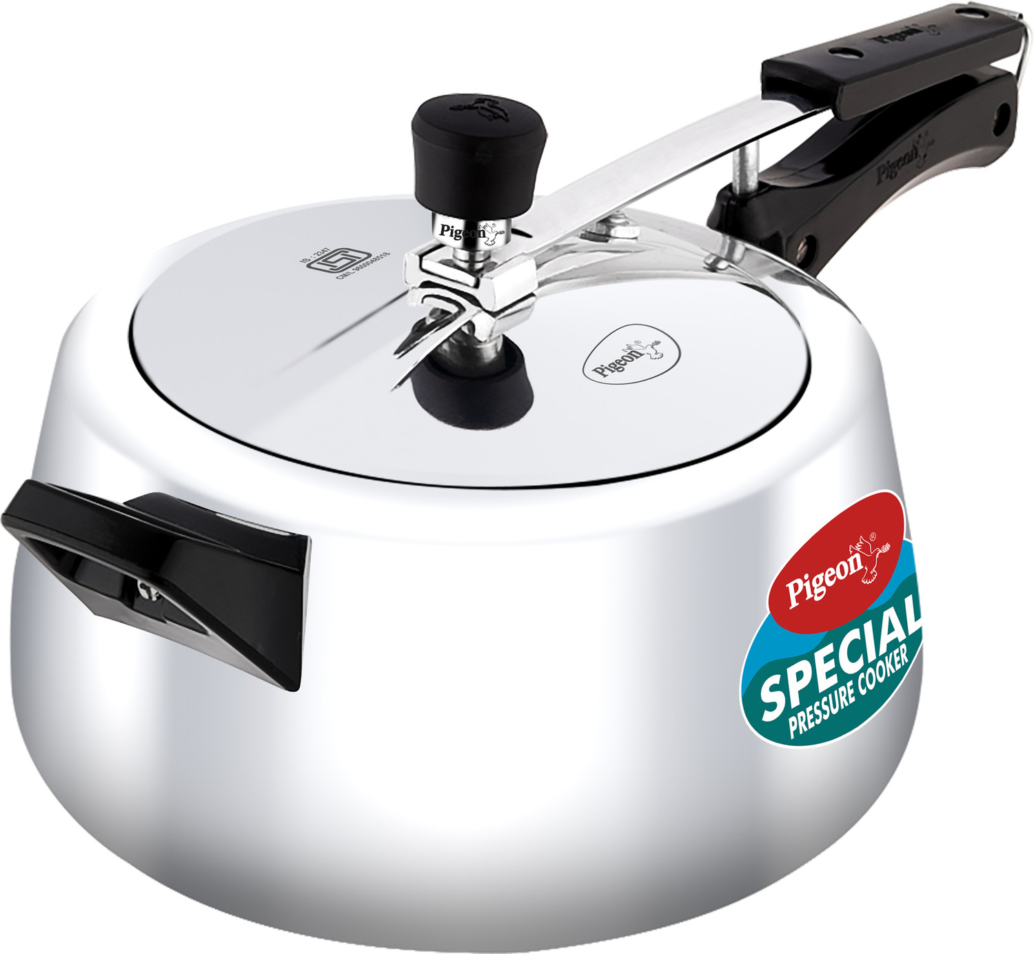 Image of Pigeon Special Plus and 5 L Inner Lid Induction Bottom Pressure Cooker