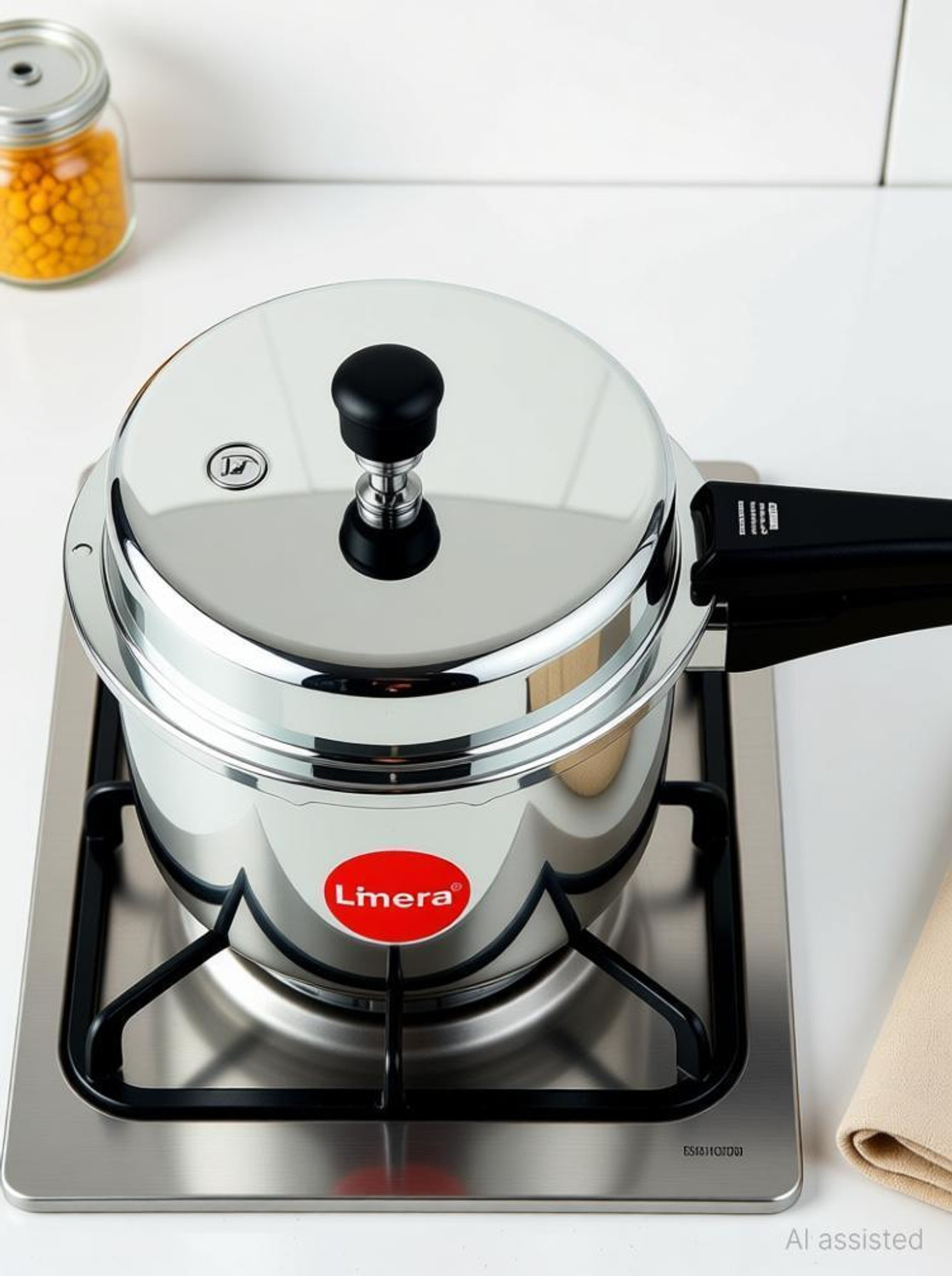 Image of Limera ISI Certified Stainless Steel Cooker 2 L Outer Lid Induction Bottom Pressure Cooker