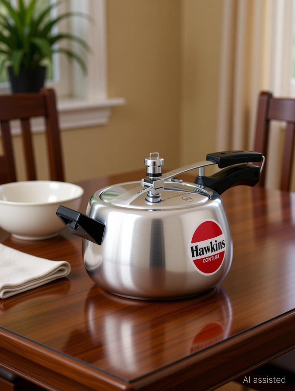 Image of Hawkins Hawkins Contura 3 Litres & 5 Litre,Aluminium Pressure Cooker Silver Combo, 3 L, 5 L Inner Lid Pressure Cooker