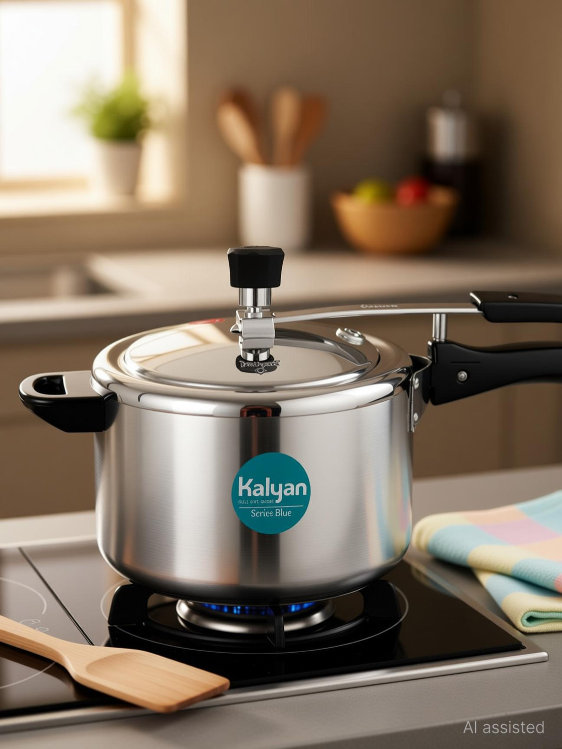 Image of Kalyan Classic 5 L Inner Lid Induction Bottom Pressure Cooker