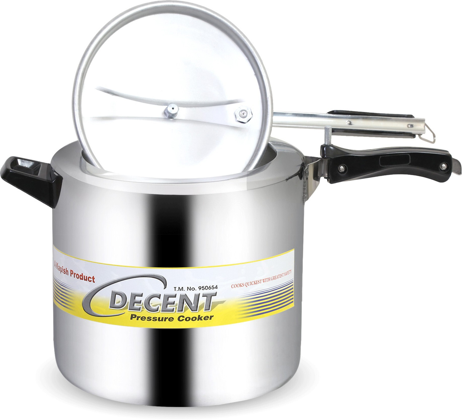 Image of Decent Classic Aluminium 12 L Inner Lid Pressure Cooker