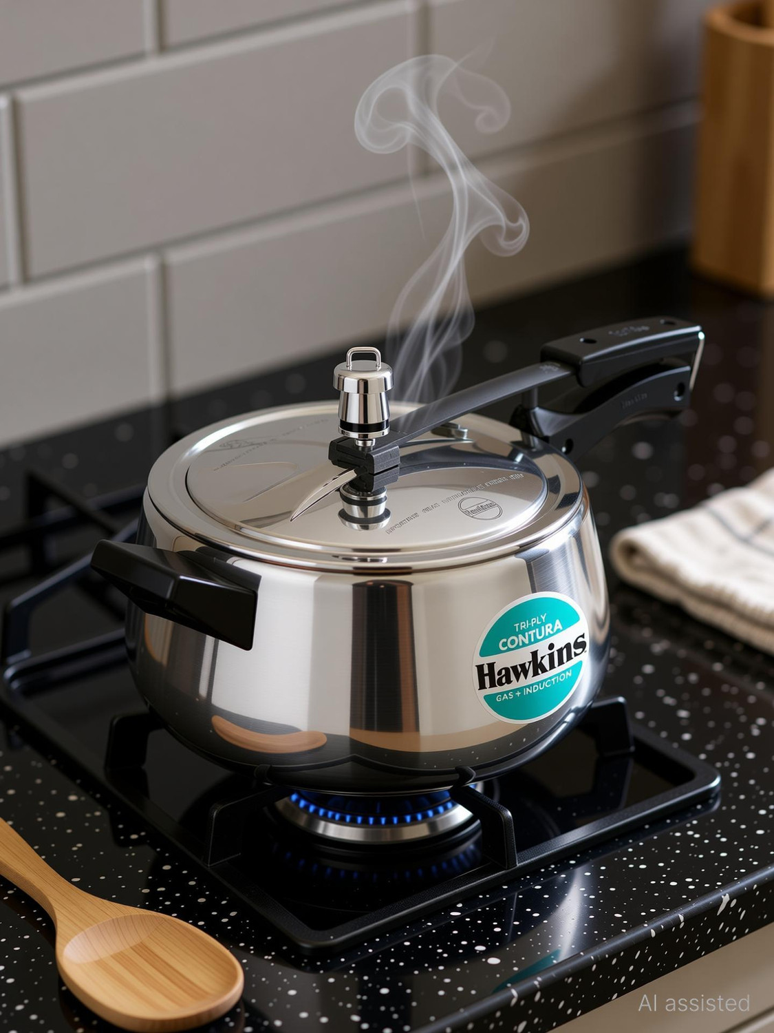 Image of Hawkins Contura Best Cooker 5 L Inner Lid Induction Bottom Pressure Cooker