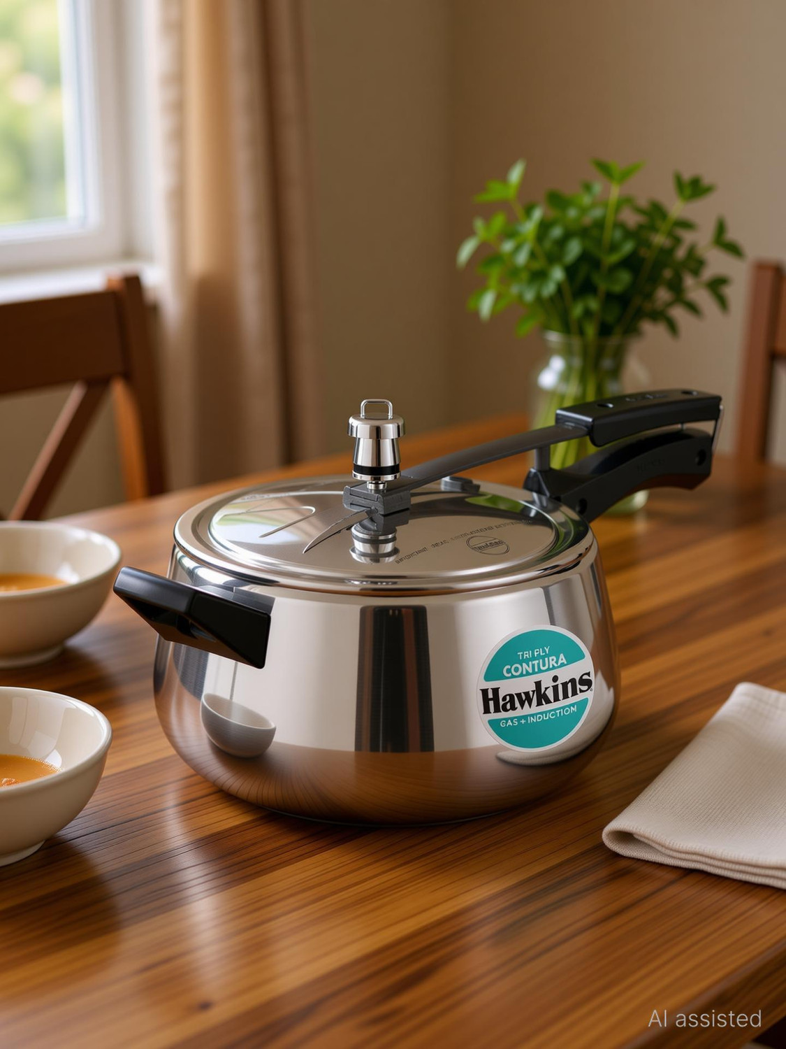 Image of Hawkins Contura Best Cooker 5 L Inner Lid Induction Bottom Pressure Cooker