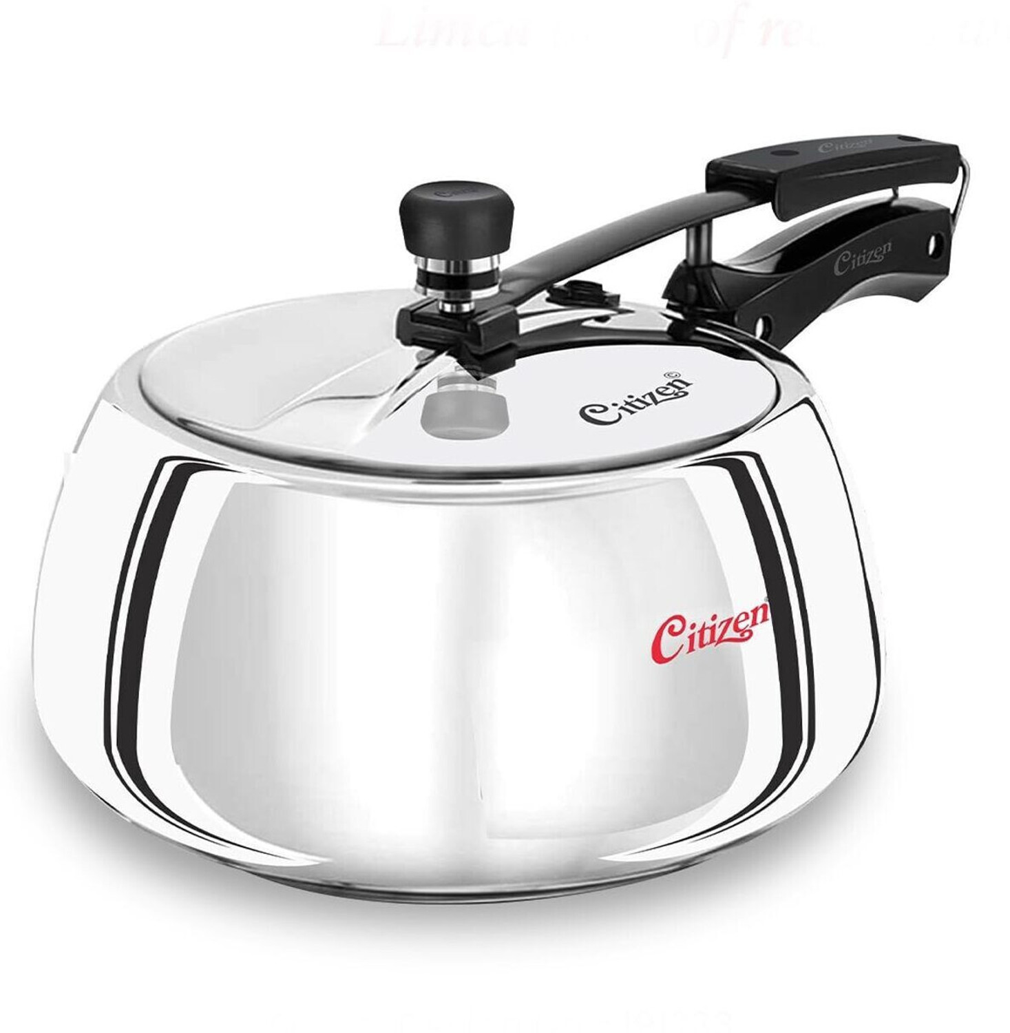 Image of CITIZEN Handi 3.5 ltr black hard anodies induction base with SS lid pressure cooker 3 L Inner Lid Pressure Cooker