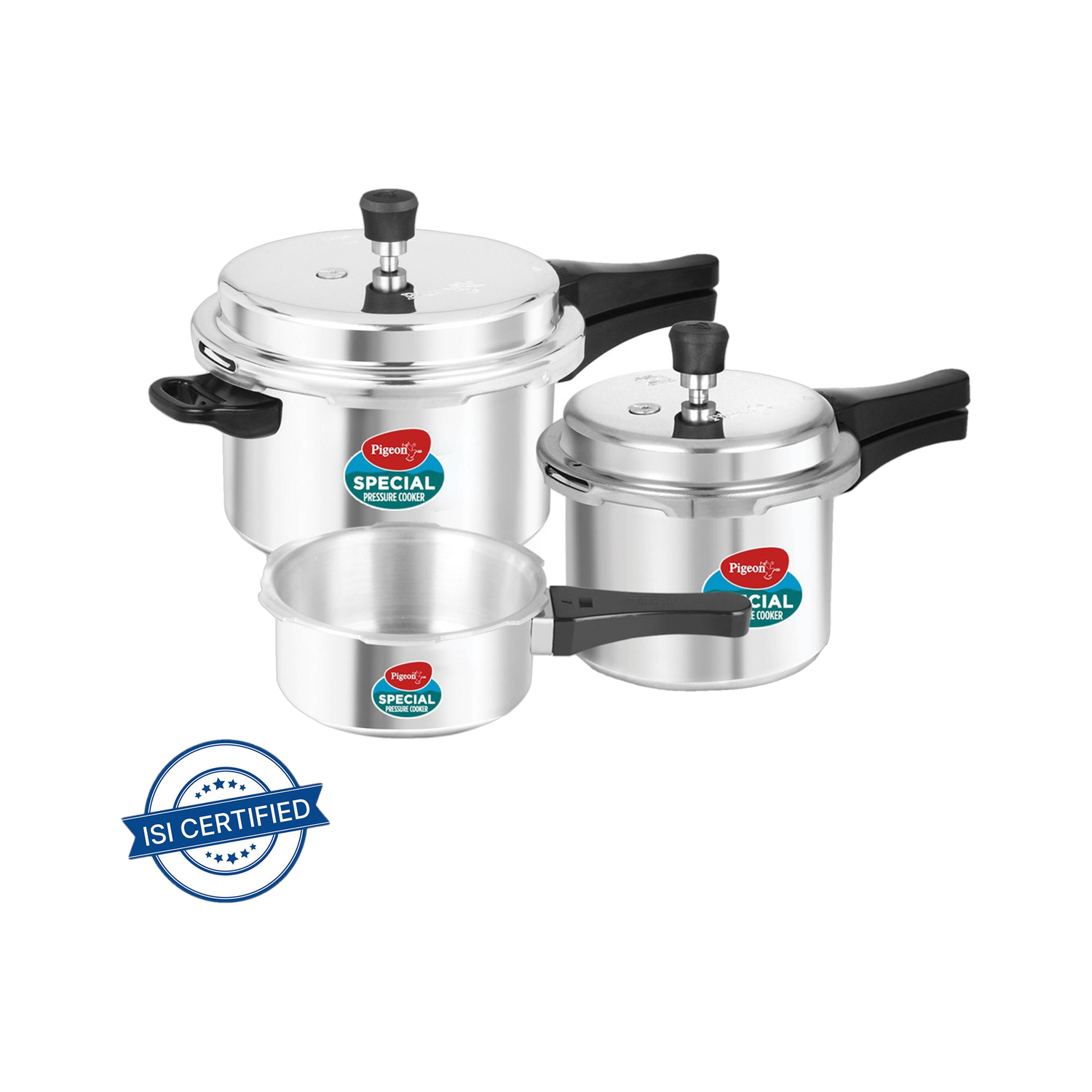 Pigeon Special 2 L, 3 L, 5 L Outer Lid Pressure Cooker Rs. 1461 - Flipkart