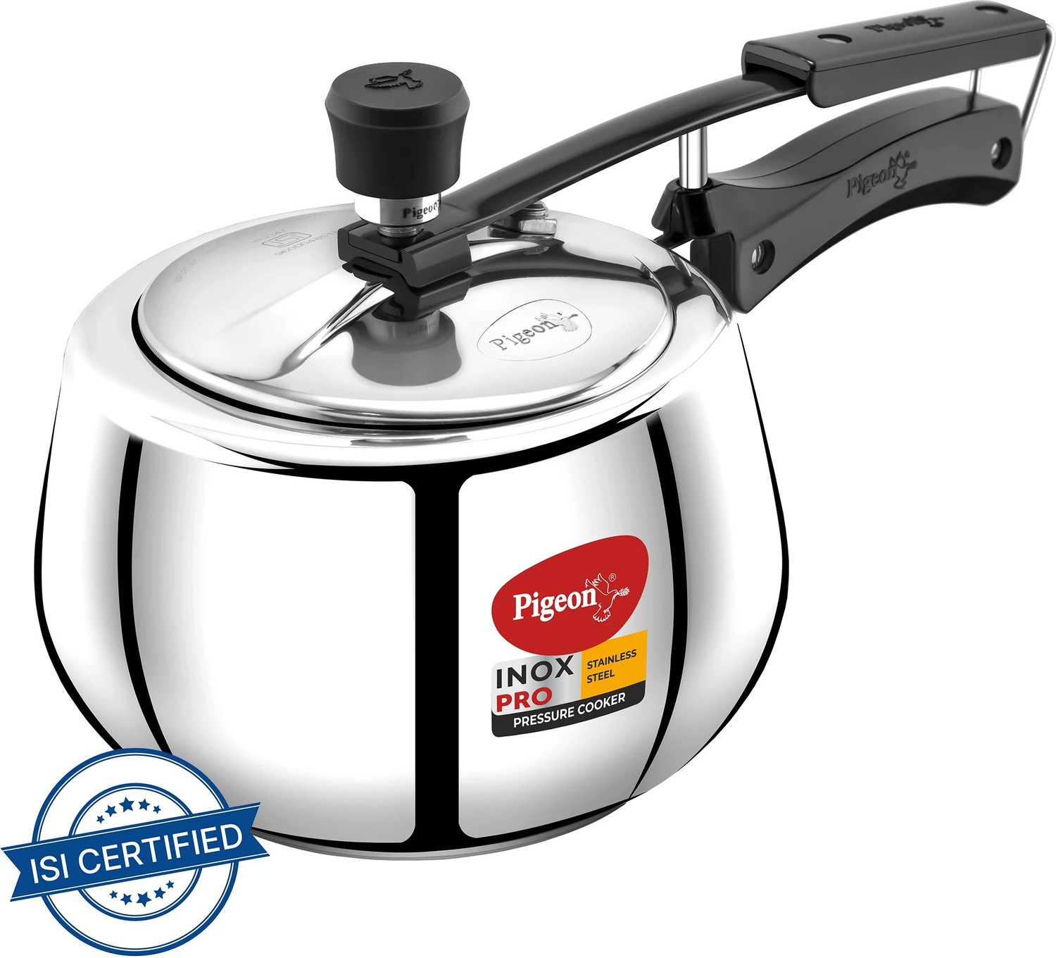 Image of Pigeon Inox Pro 2 L Inner Lid Induction Bottom Pressure Cooker