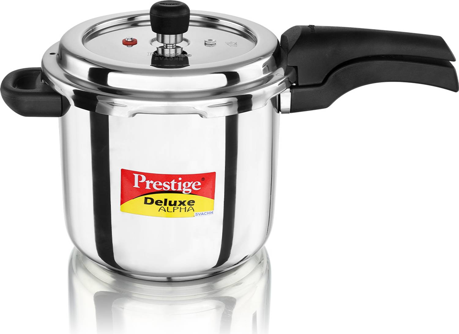 Prestige Deluxe Alpha Svachh 5.5 L Outer Lid Induction Bottom Pressure Cooker