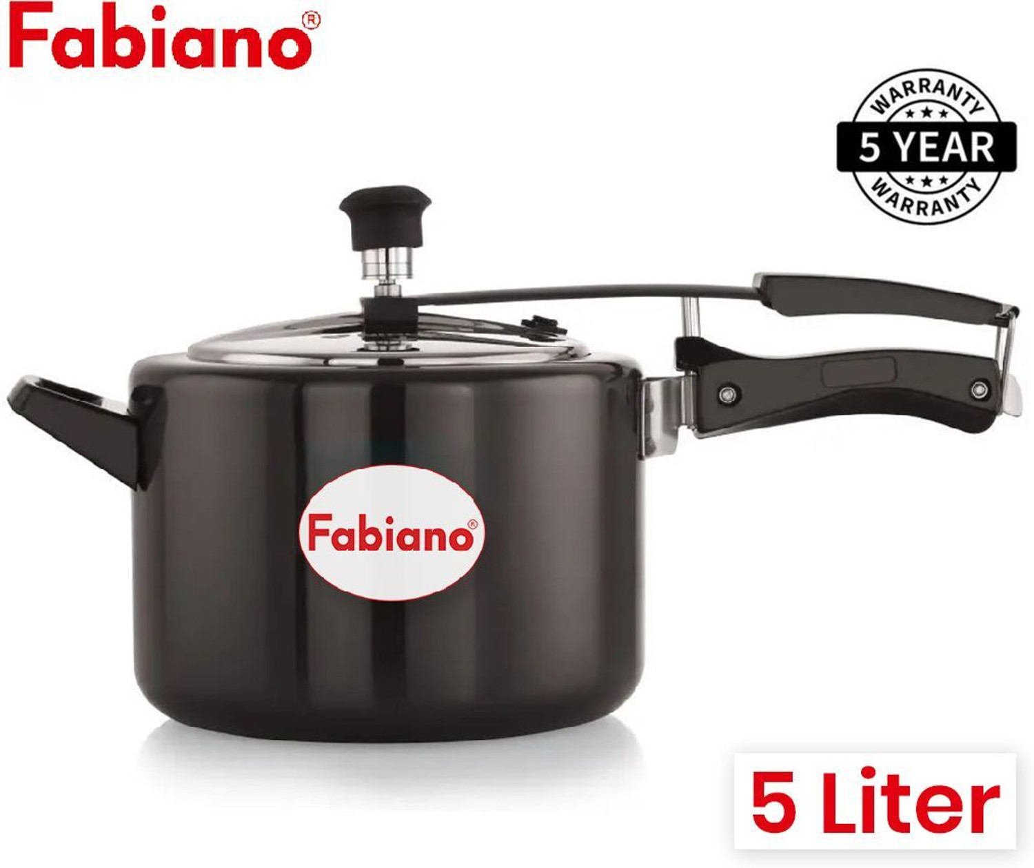 Image of Fabiano 5 Liter HA Pressure cooker with Induction base 5 L Inner Lid Induction Bottom Pressure Cooker