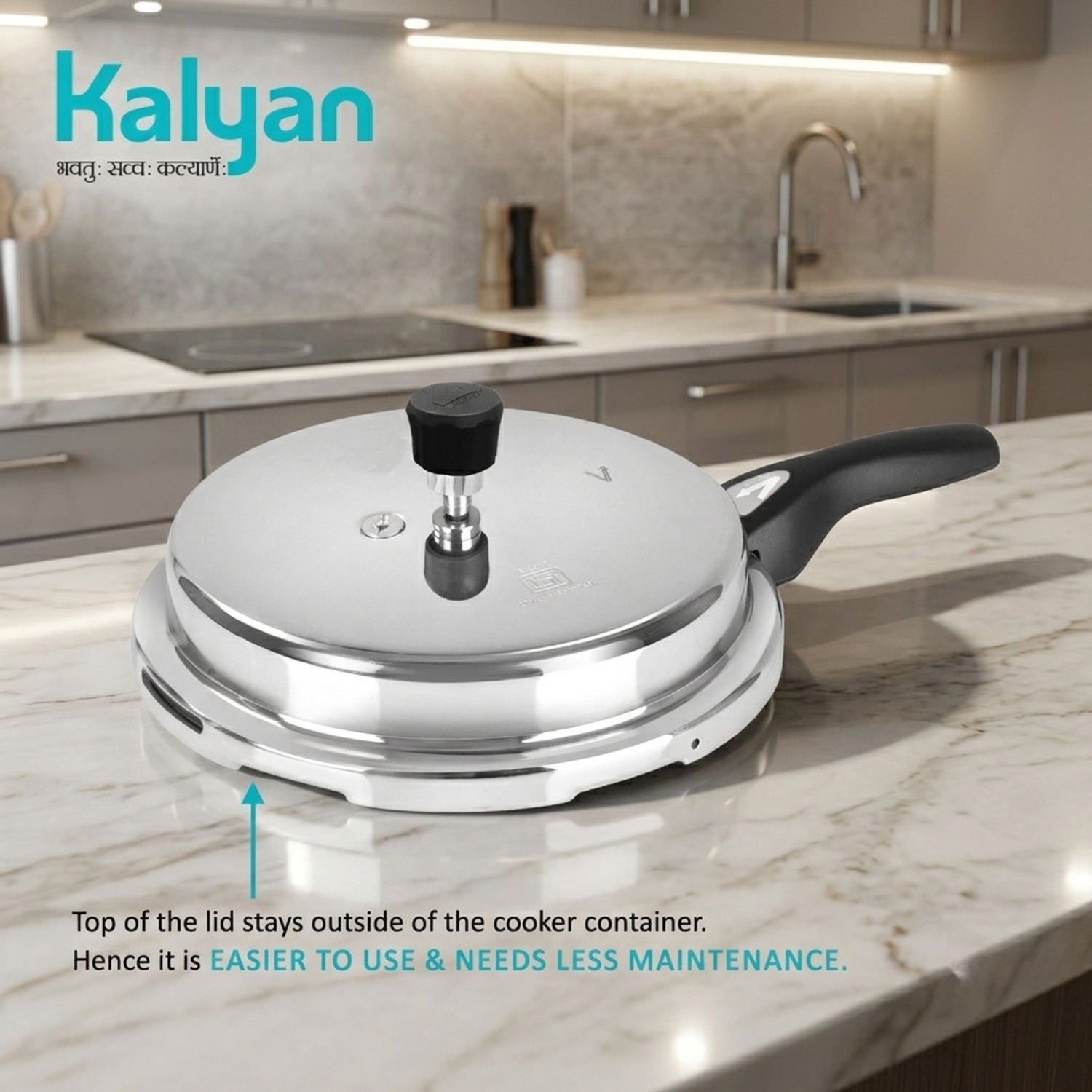 Image of Kalyan Classic 10 L Outer Lid Pressure Cooker