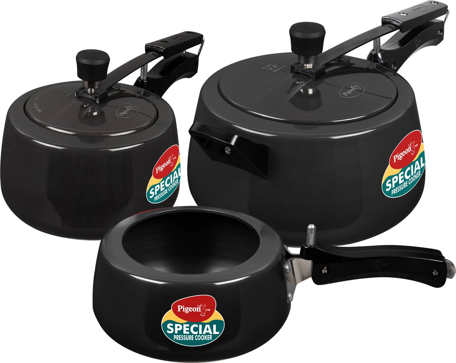 Pigeon Special Cook Plus 2 L, 3 L, 5 L Inner Lid Induction Bottom Pressure Cooker