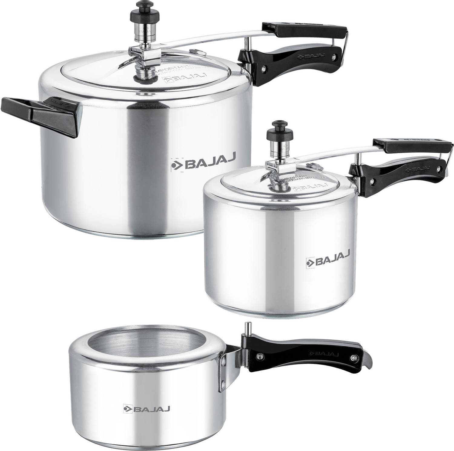 BAJAJ New Shakti 2 L, 3 L, 5 L Inner Lid Pressure Cooker