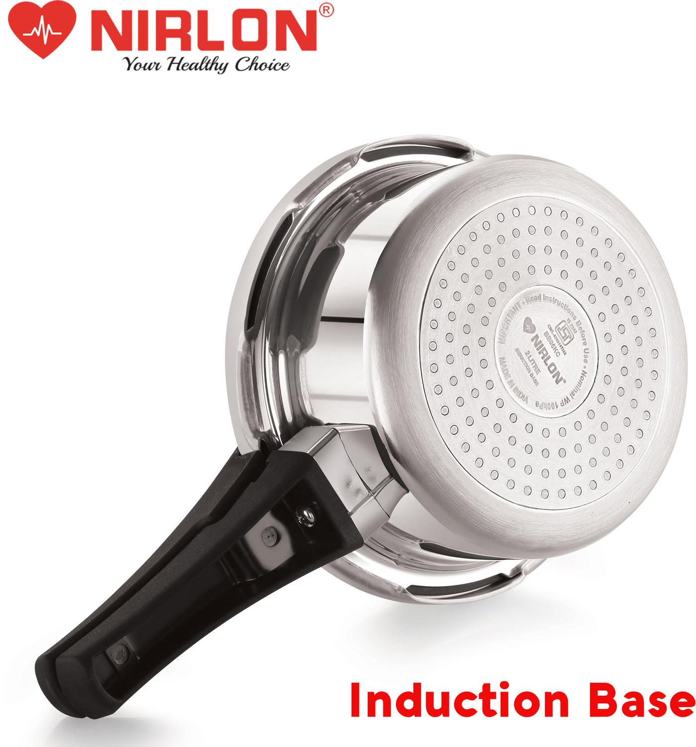 Image of NIRLON Supreme cooker 2 L Induction Bottom Pressure Cooker (Aluminium)