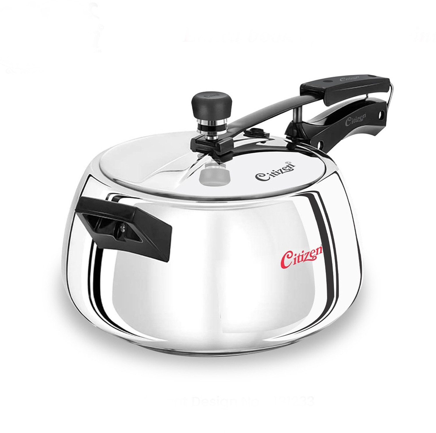 Image of CITIZEN Handi 5 Ltr Stainless Steel with Sandwich Bottem Inner Lid Pressure Cooker 5 L Inner Lid Pressure Cooker