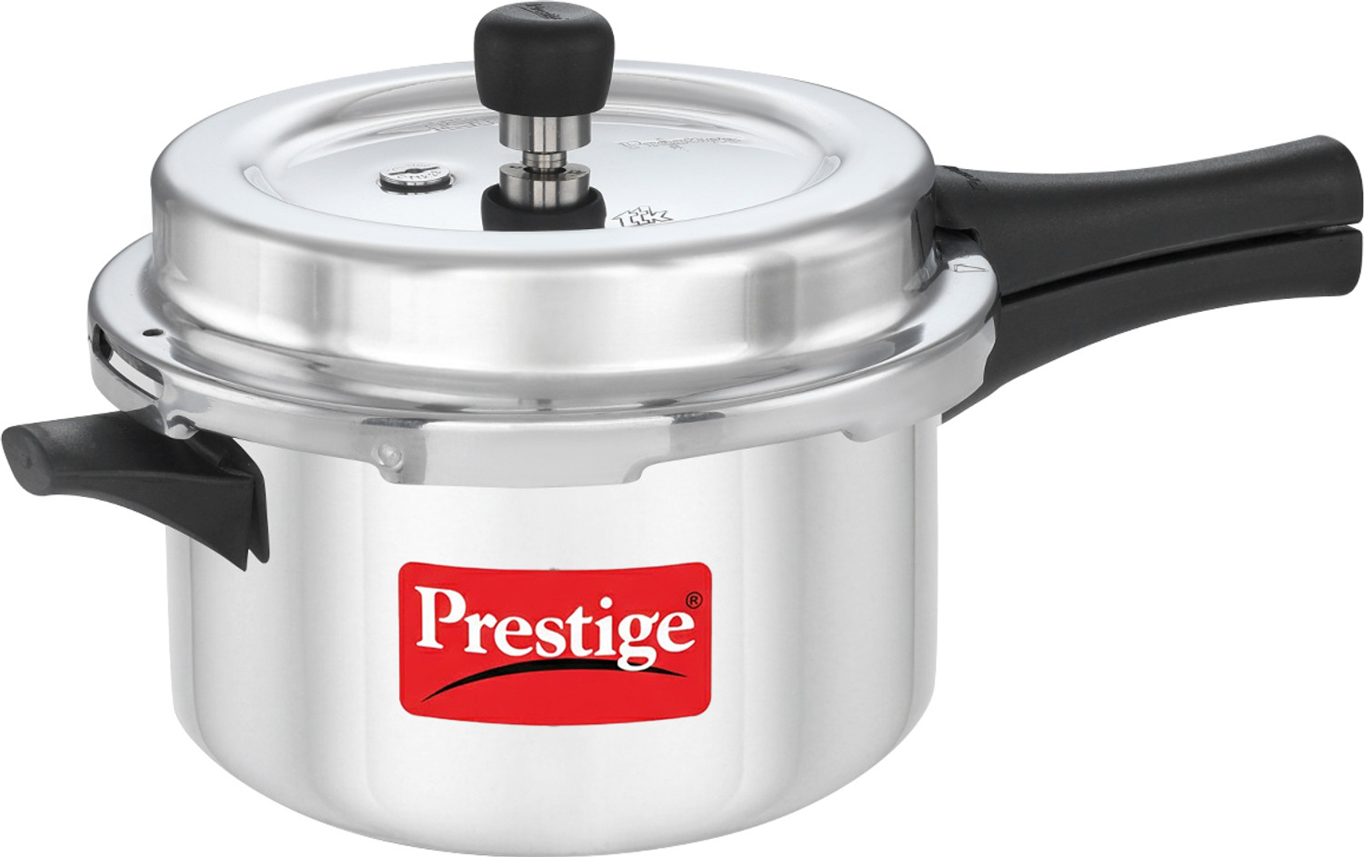 Image of Prestige by TTK Aluminium Pressure Cooker, 4.0 Litre - Silver 4 L Outer Lid Induction Bottom Pressure Cooker