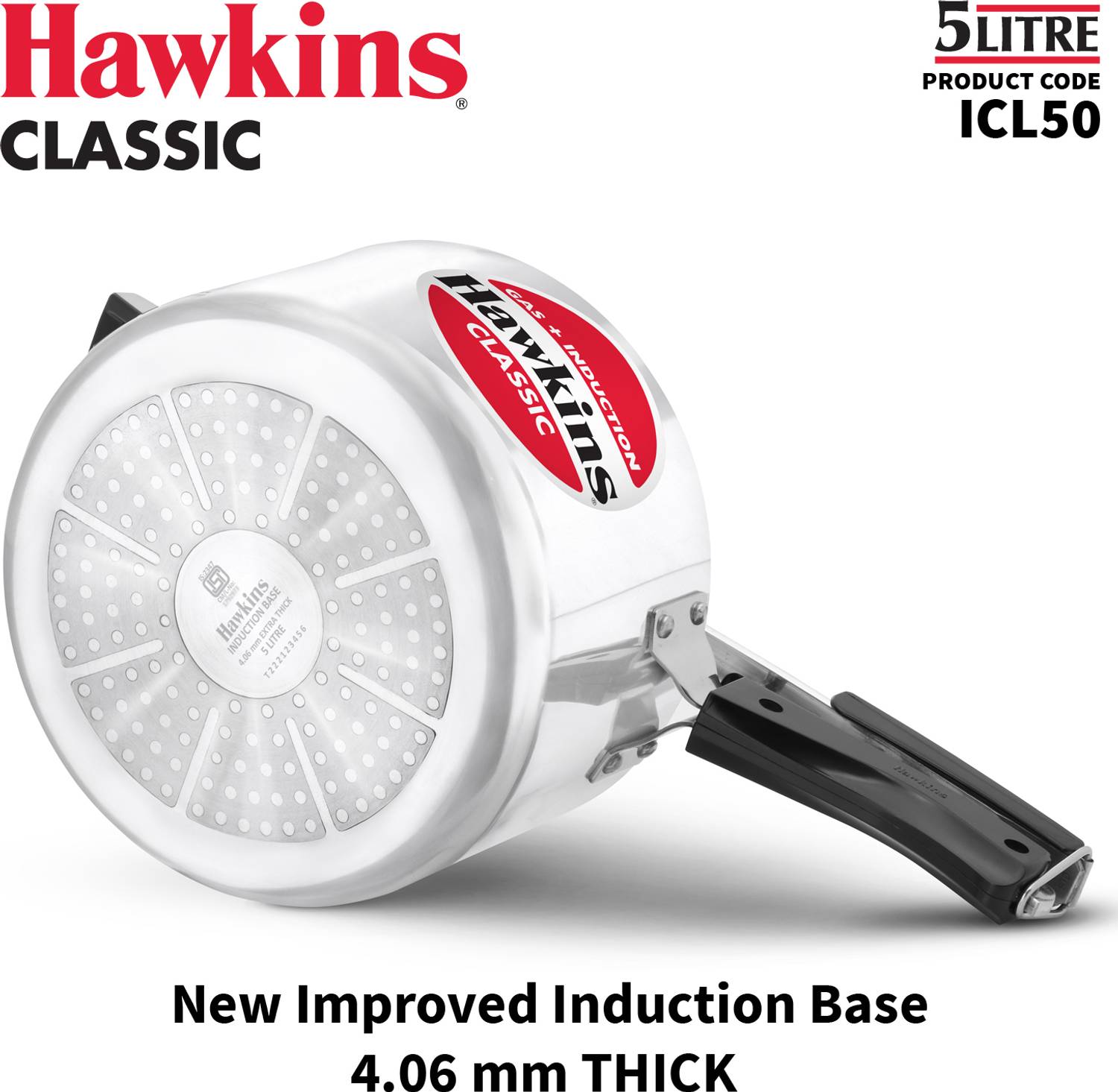 Hawkins Classic 5L Pressure Cooker - Image 2