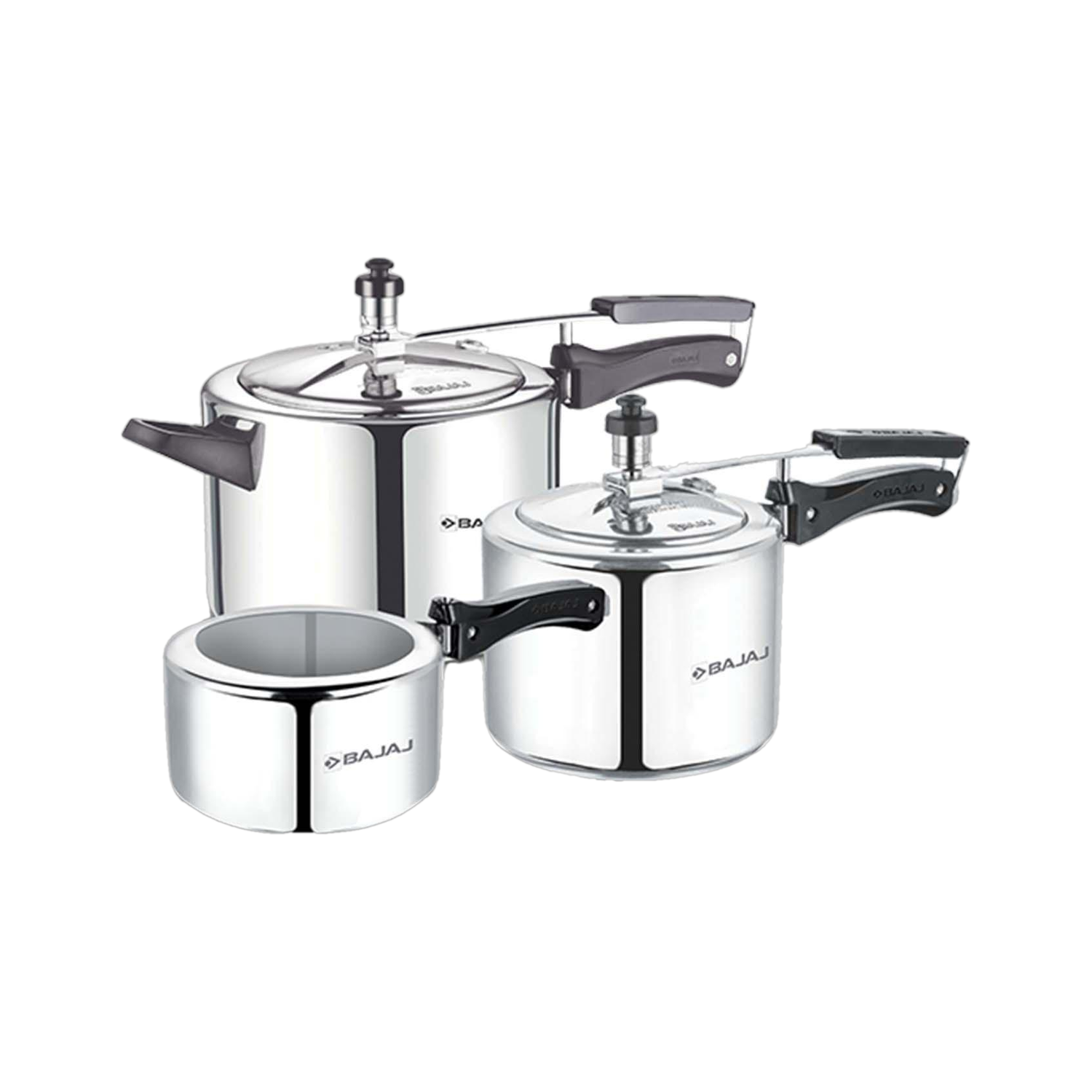 BAJAJ New Shakti 2 L, 3 L, 5 L Pressure Cooker (Aluminium)