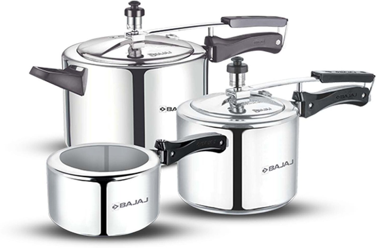 Image of BAJAJ 2 L, 3 L, 5 L Inner Lid Pressure Cooker