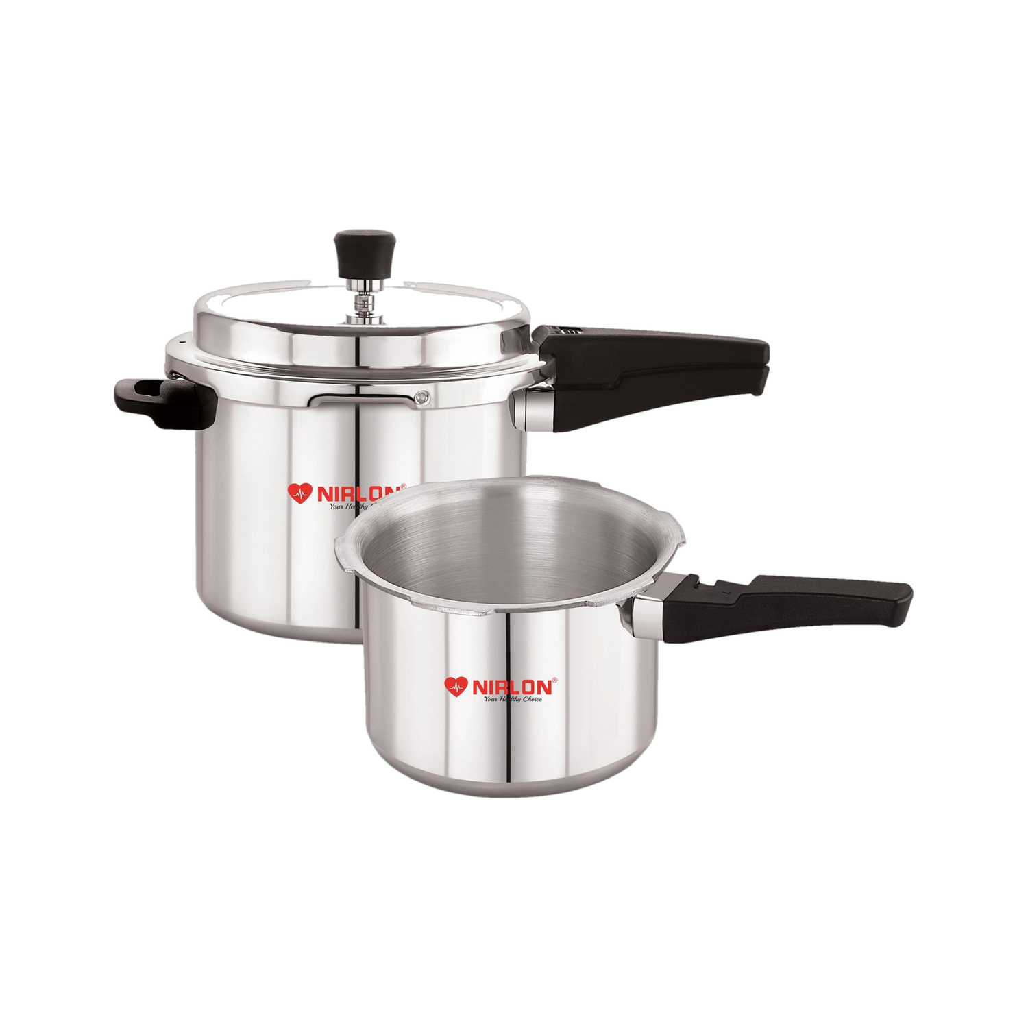 NIRLON Supreme cooker 3 L, 5 L Outer Lid Induction Bottom Pressure Cooker