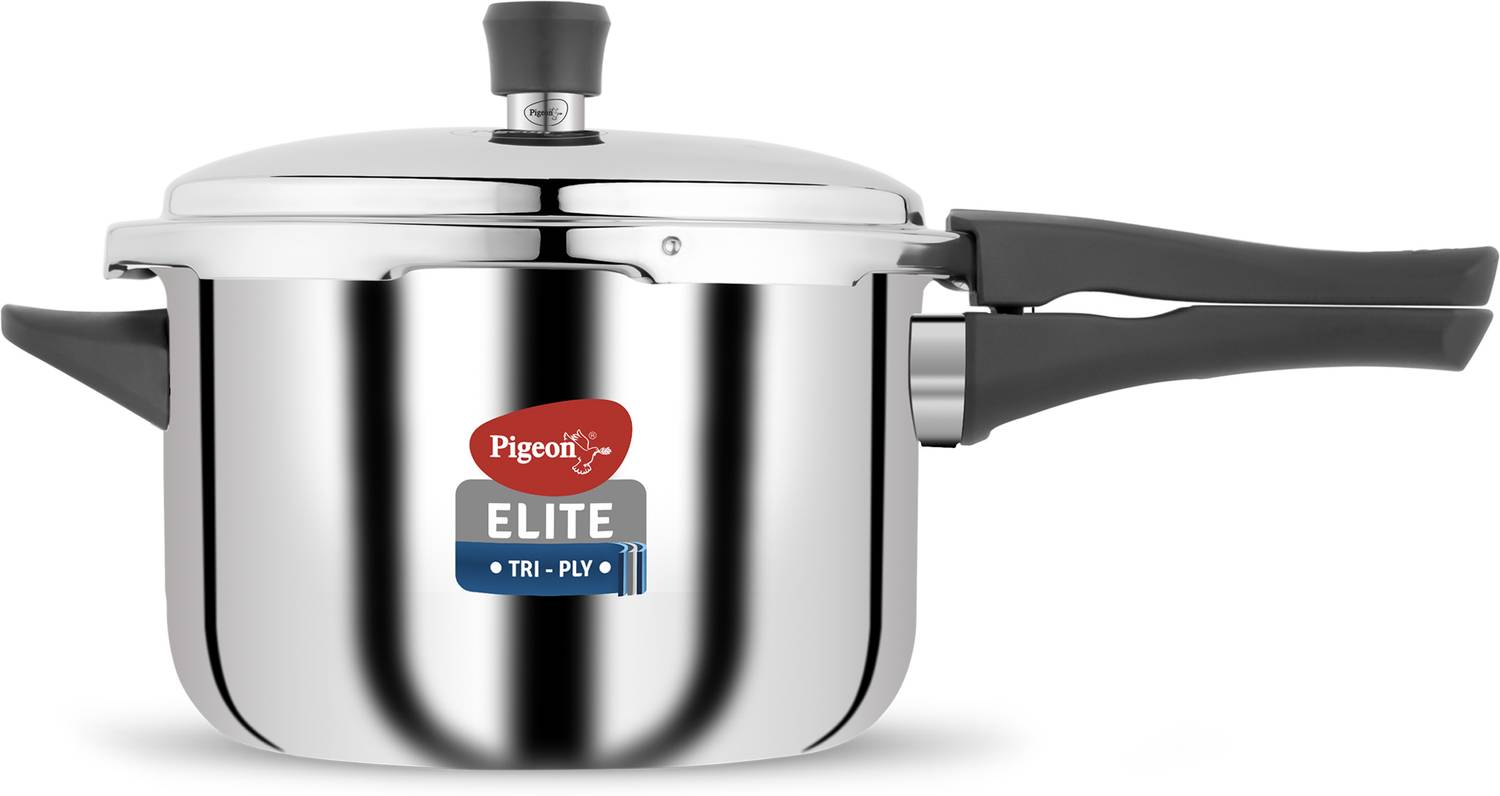 Pigeon Elite Shine 3 L Outer Lid Induction Bottom Pressure Cooker