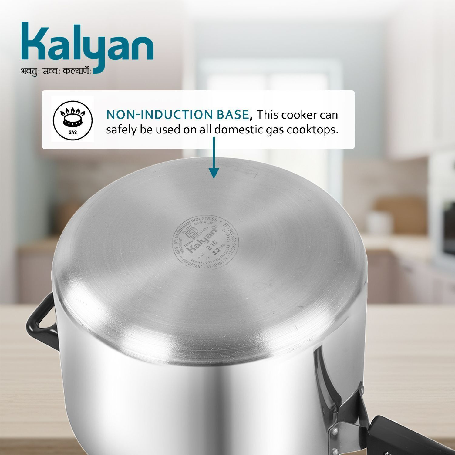 Image of Kalyan Classic 12 L Inner Lid Pressure Cooker