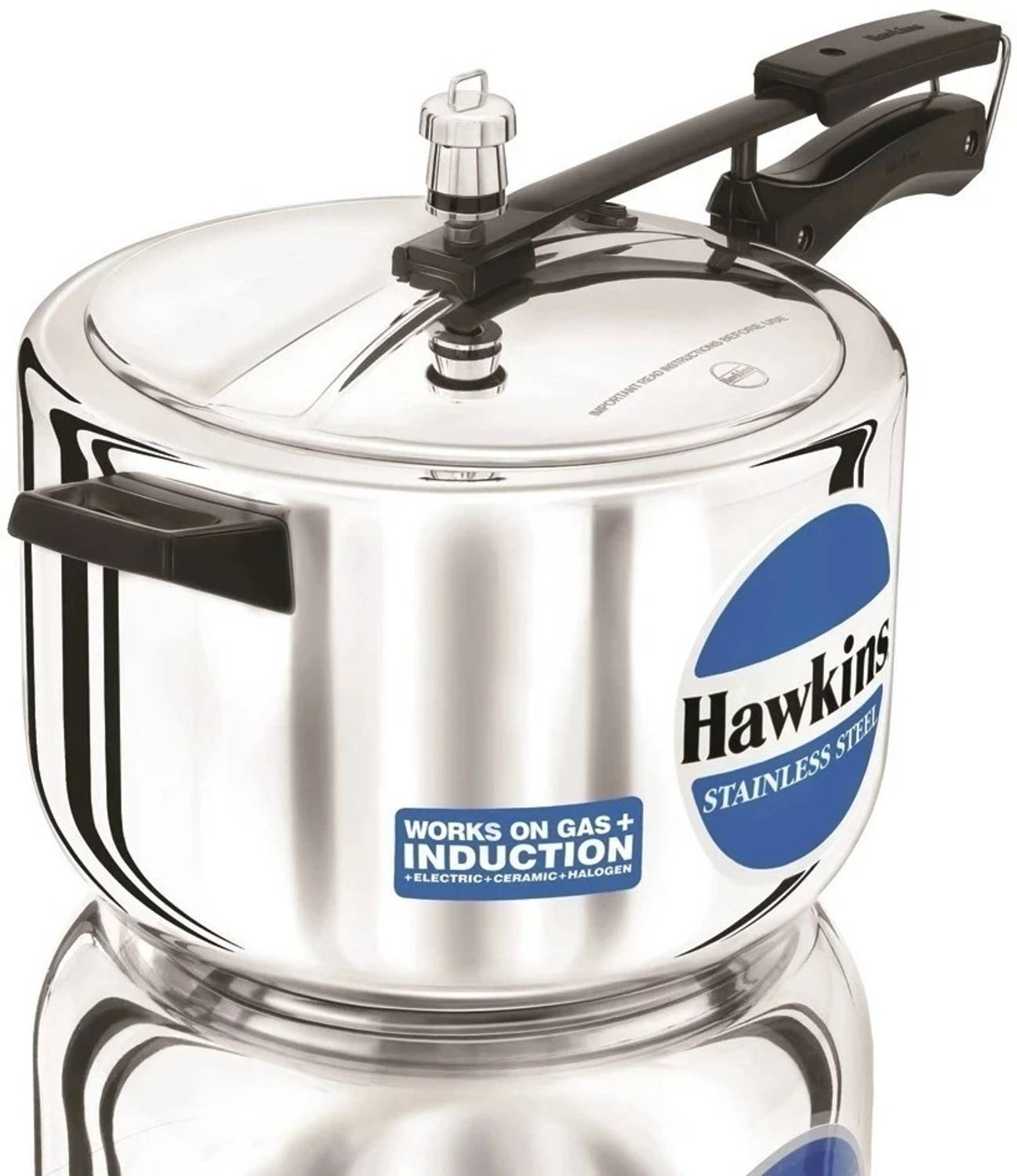 Hawkins Stainless Steel (HSS80) 8 L Inner Lid Induction Bottom Pressure Cooker