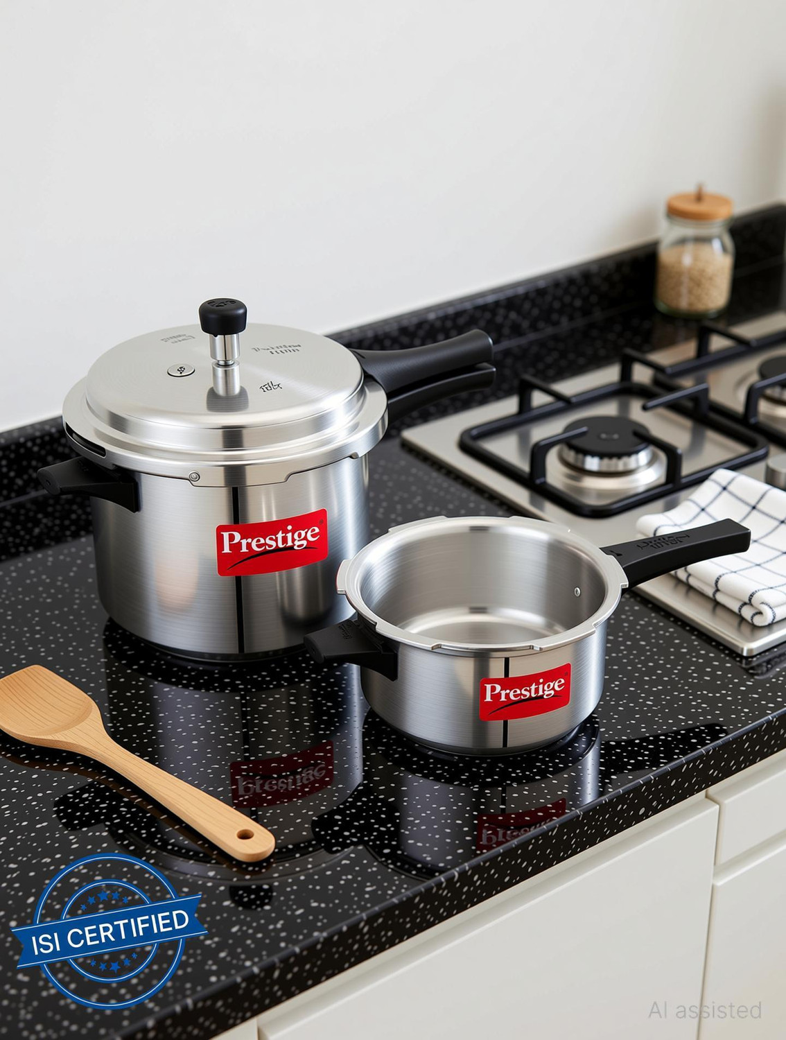 Image of Prestige Popular 5 L, 3 L Outer Lid Pressure Cooker