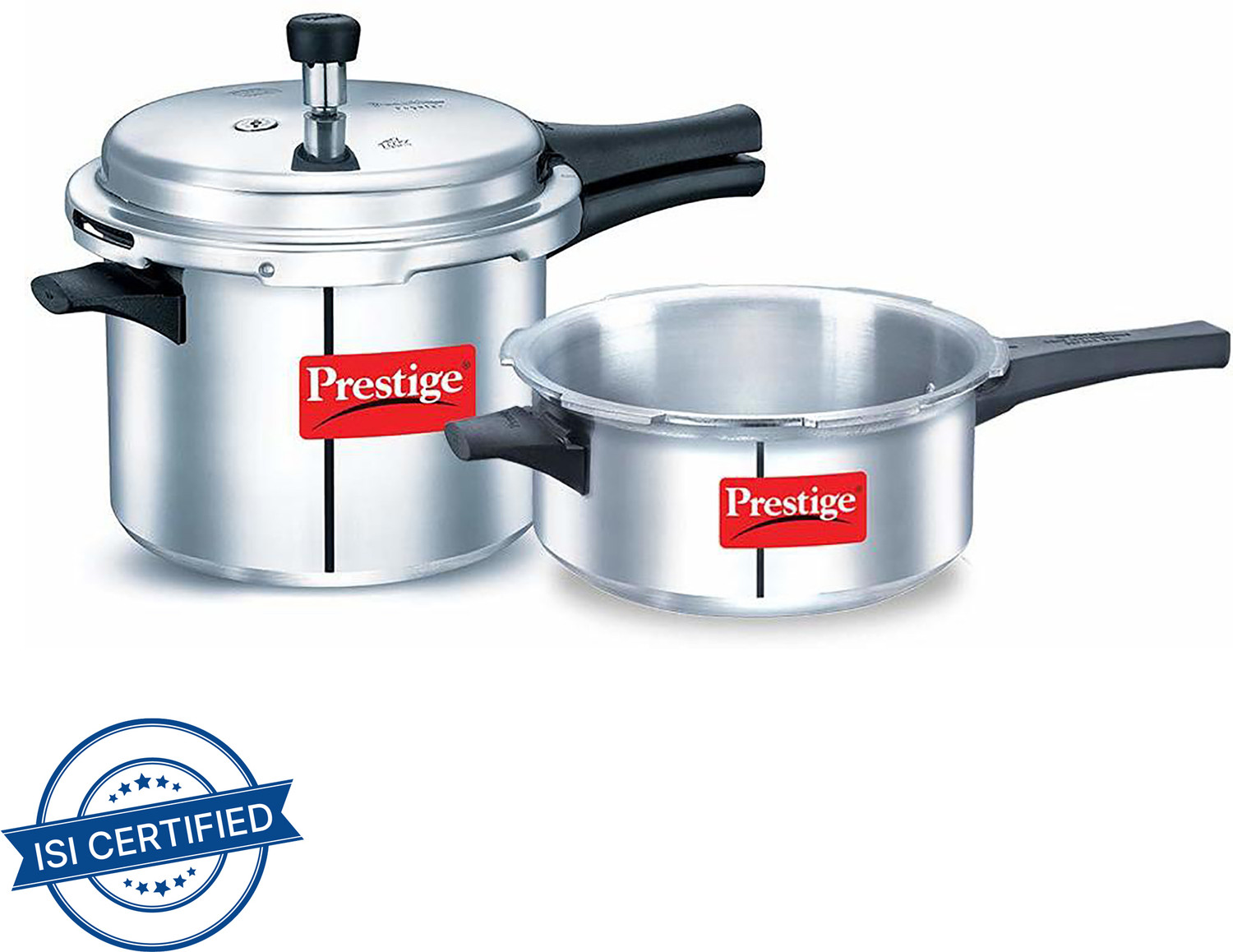 Image of Prestige Popular 5 L, 3 L Outer Lid Pressure Cooker