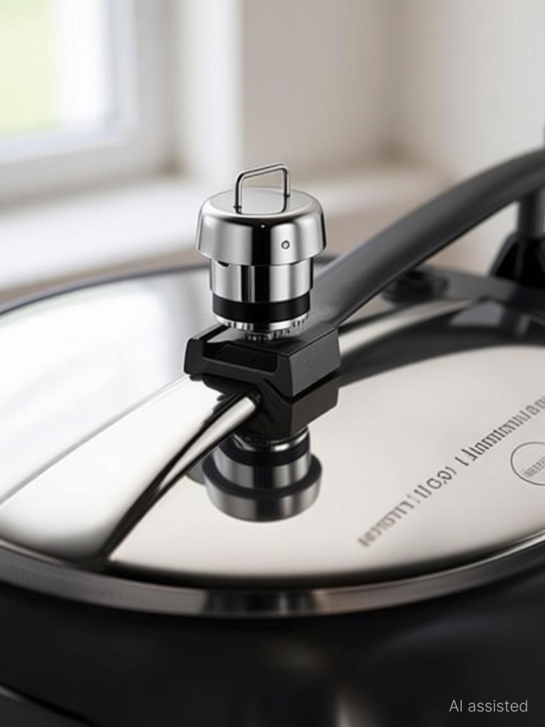 Image of Hawkins Contura Black Aluminium Cooker With SS Grid 17 cms 5 L Inner Lid Pressure Cooker