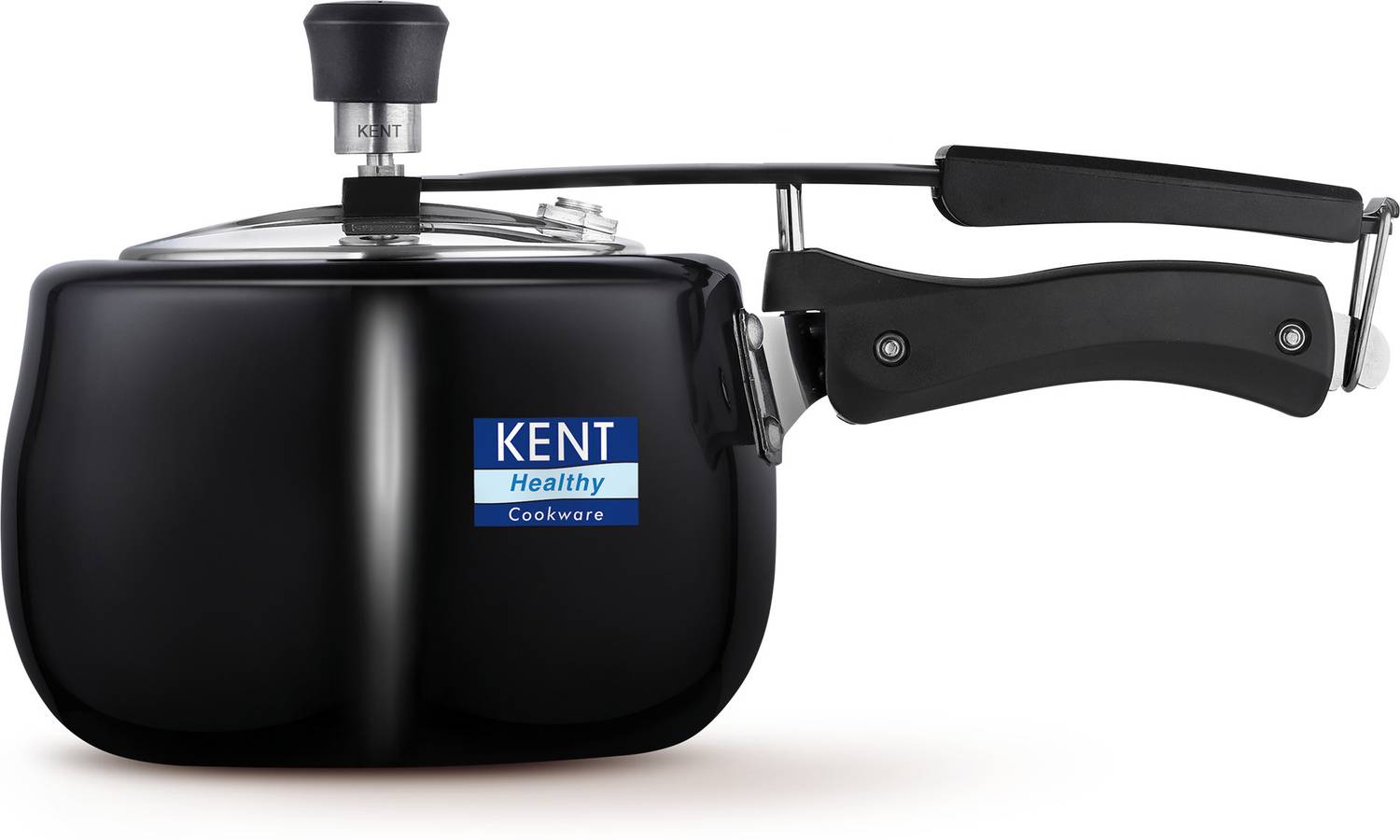 KENT Hard Anodised Cooker with SS Inner Lid 3L Induction Compatible (Black)