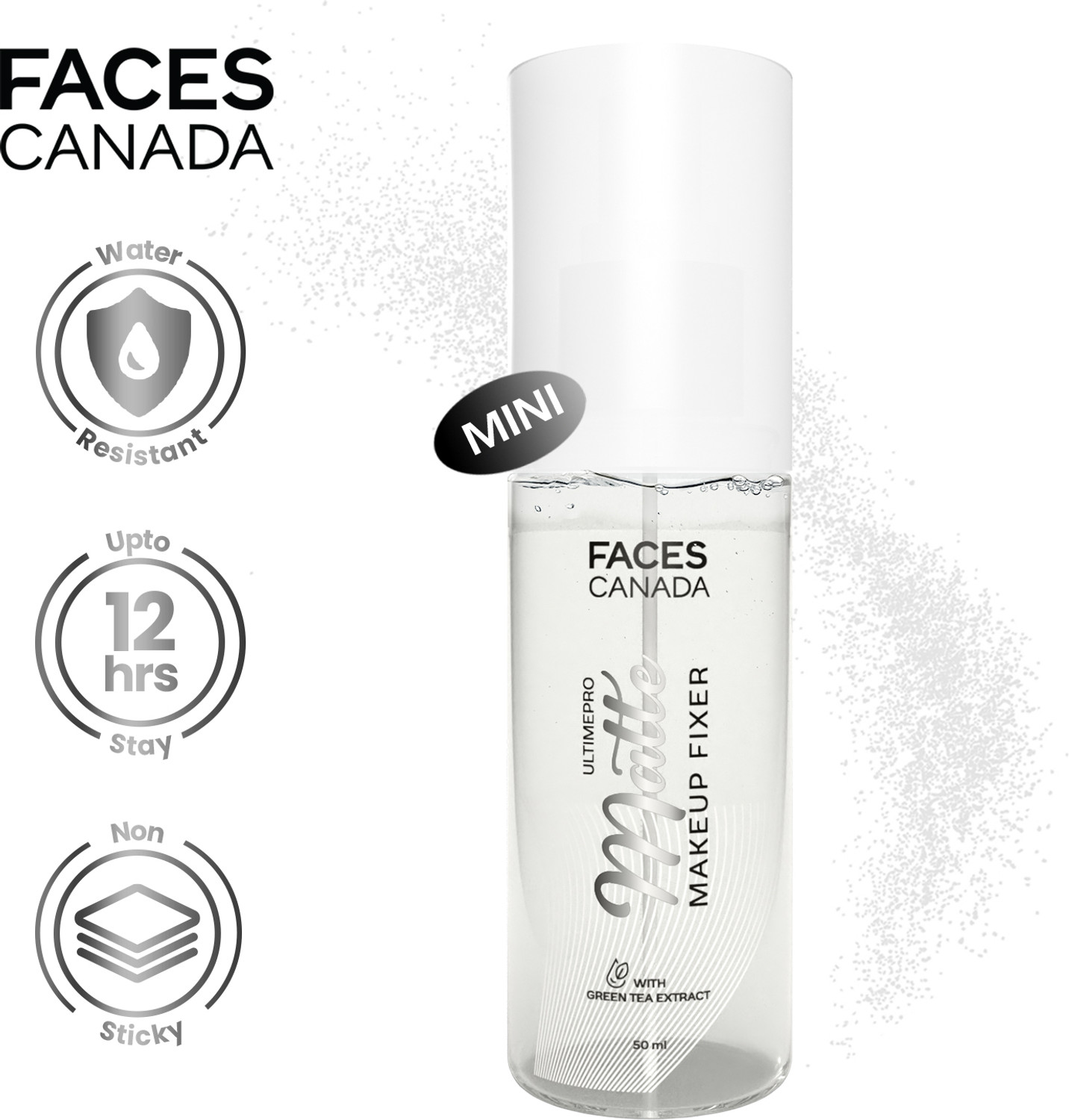 Image of FACES CANADA Ultime Pro Matte Makeup Fixer Setting Spray | Long Lasting | Flawless Finish Primer - 50 ml (Clear)