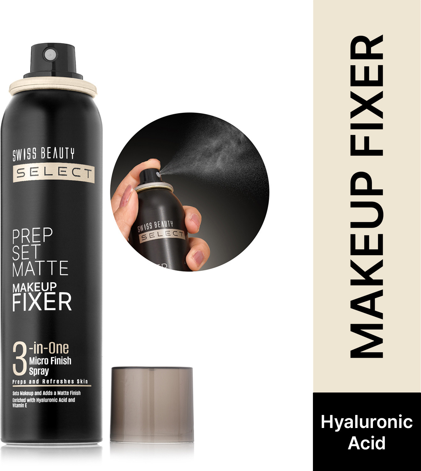 Image of SWISS BEAUTY Prep Set Matte Makeup Fixer | Natural Matte Finish | Long Lasting Spray Primer - 120 ml