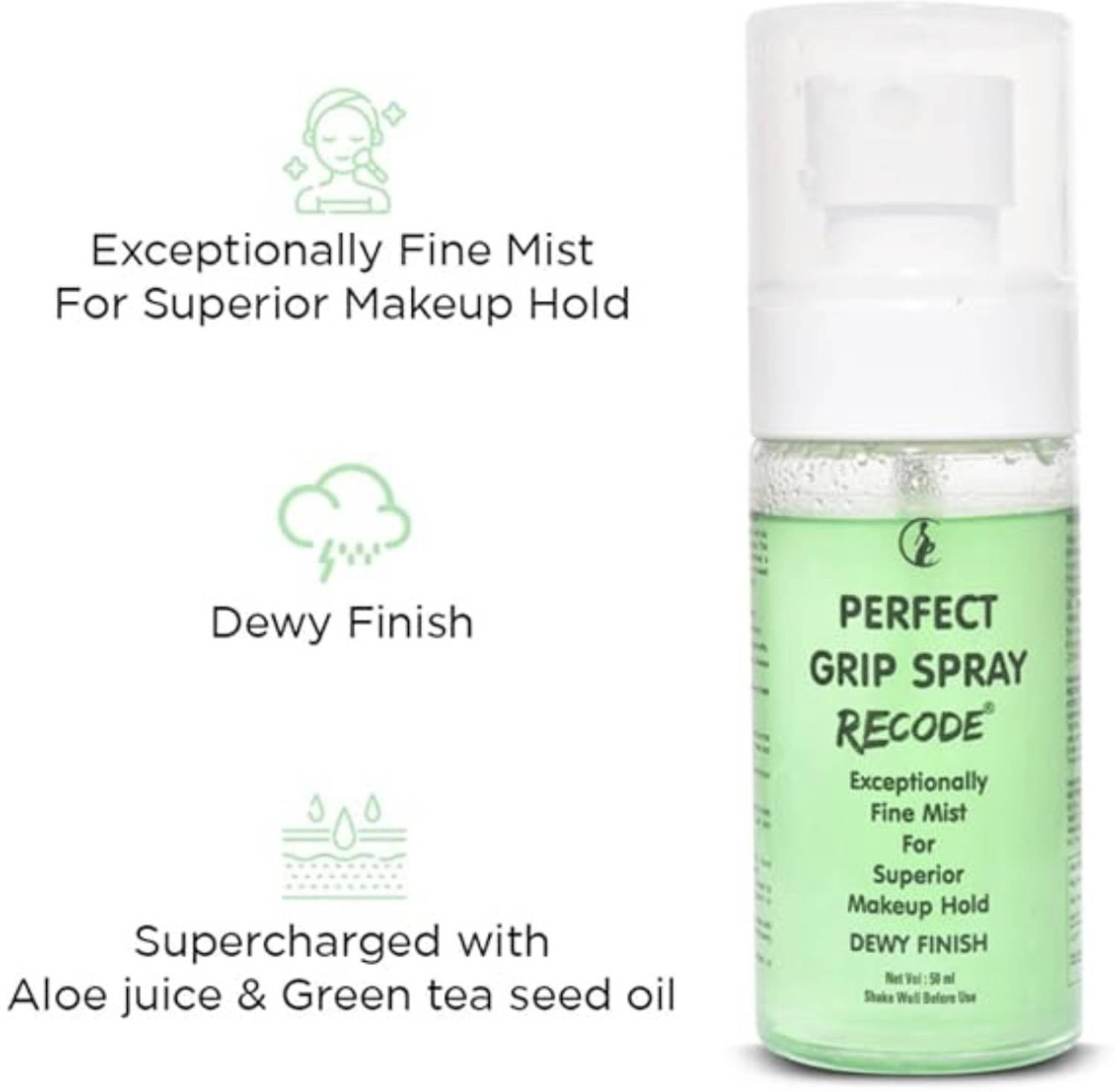 recode Perfect Grip Spray Makeup Fixer Primer 50 ml - Image 2