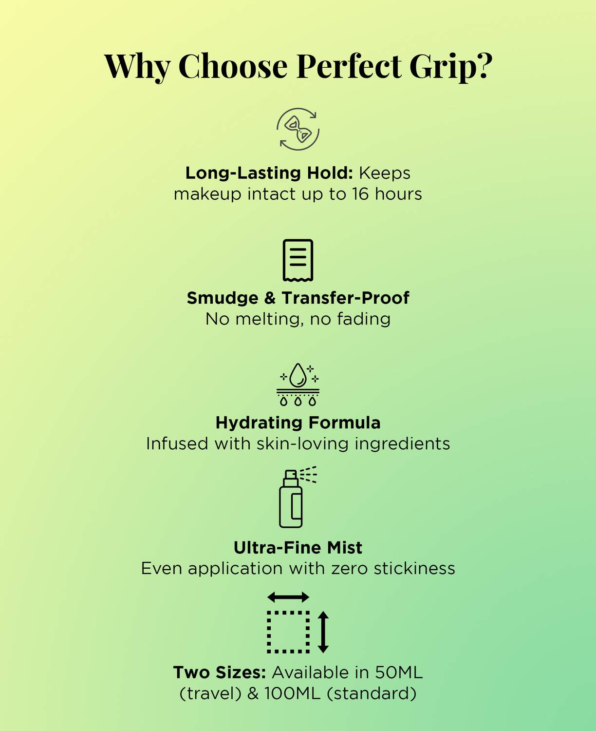 recode Perfect Grip Spray Makeup Fixer Primer 50 ml - Image 4
