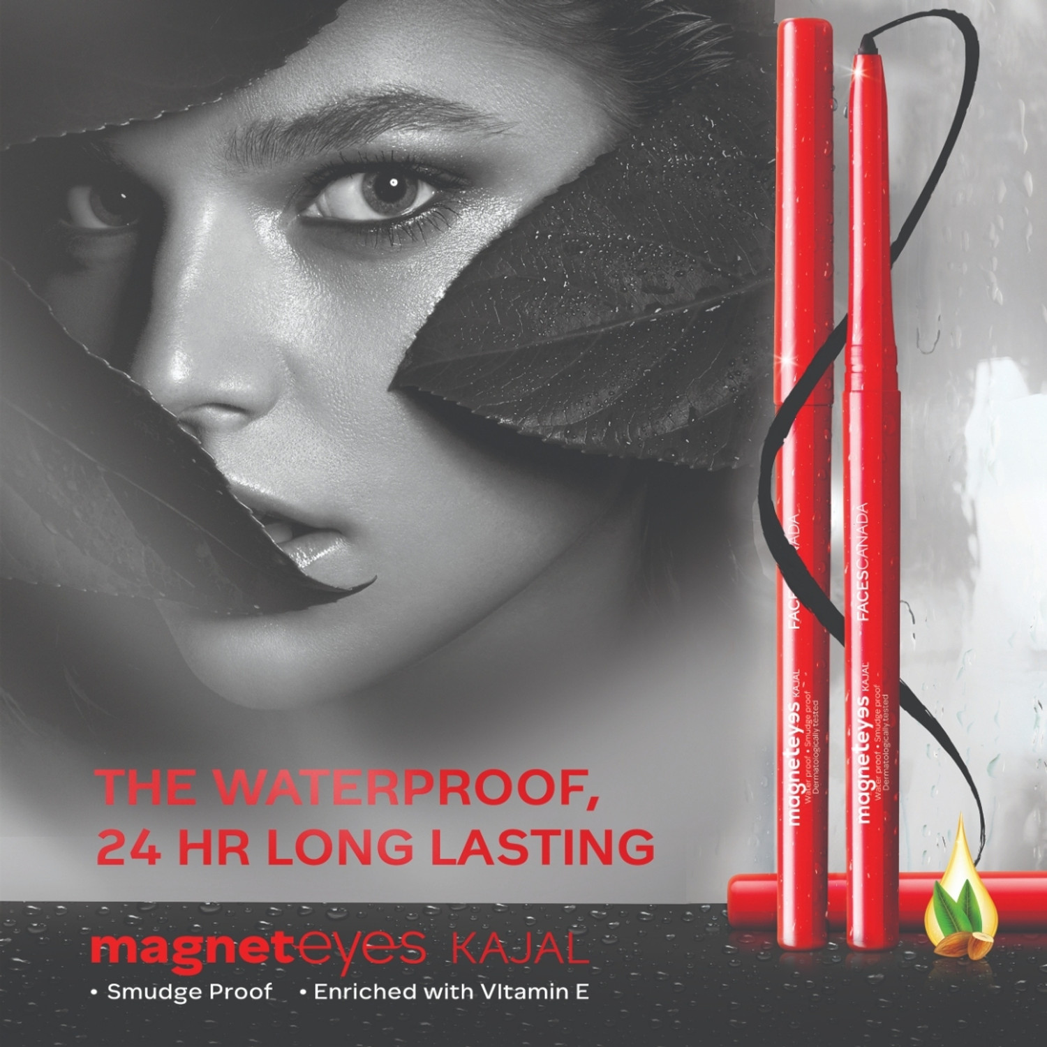 Image of FACES CANADA Strobe Cream (18ml) + Kajal (0.35g) + Tinted Moisturizer | Primer +Moisturizer +