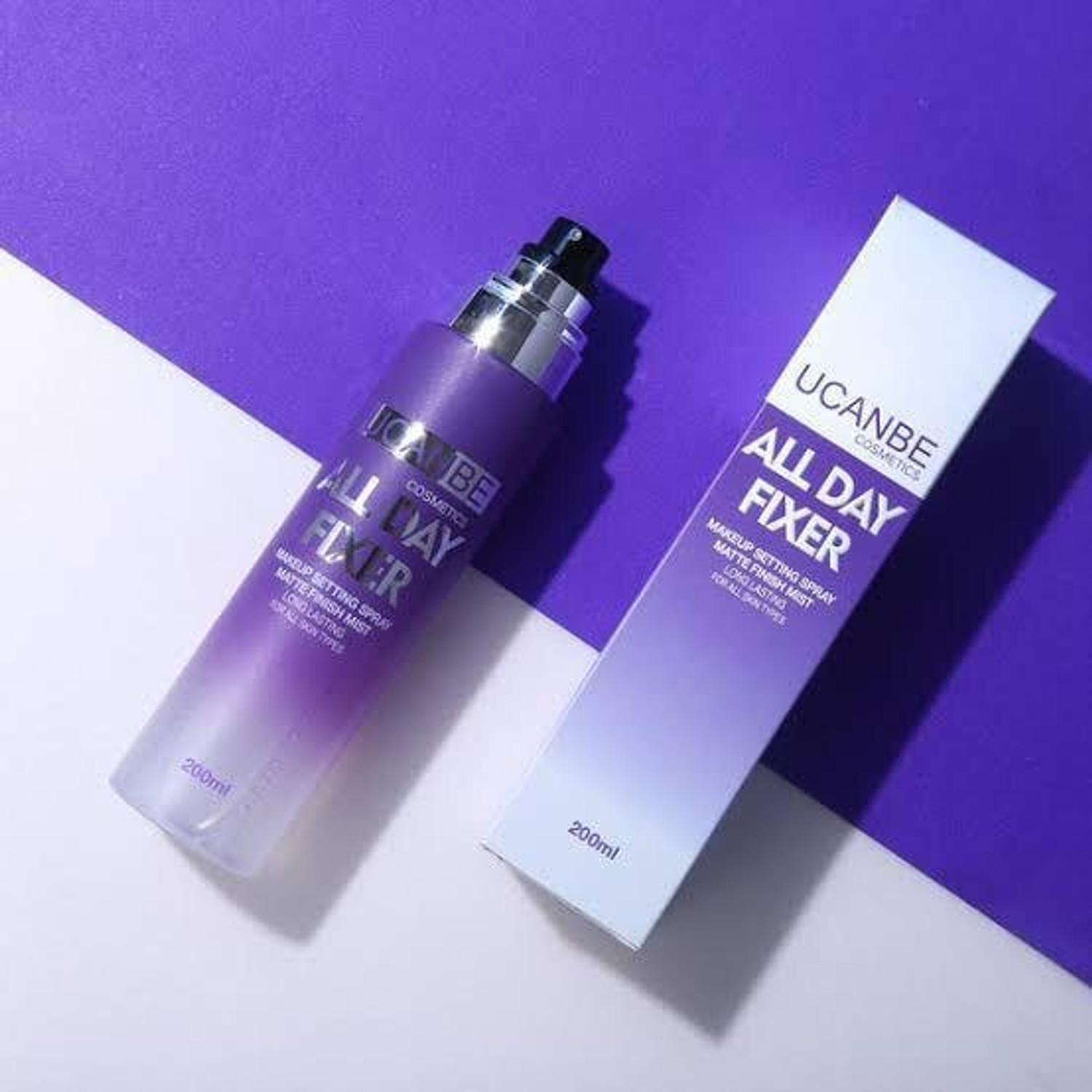 Image of COSLUXE UCANBE Makeup Setting Spray - Matte Finishing Spray Long Lasting Face Mist Primer - 200 ml