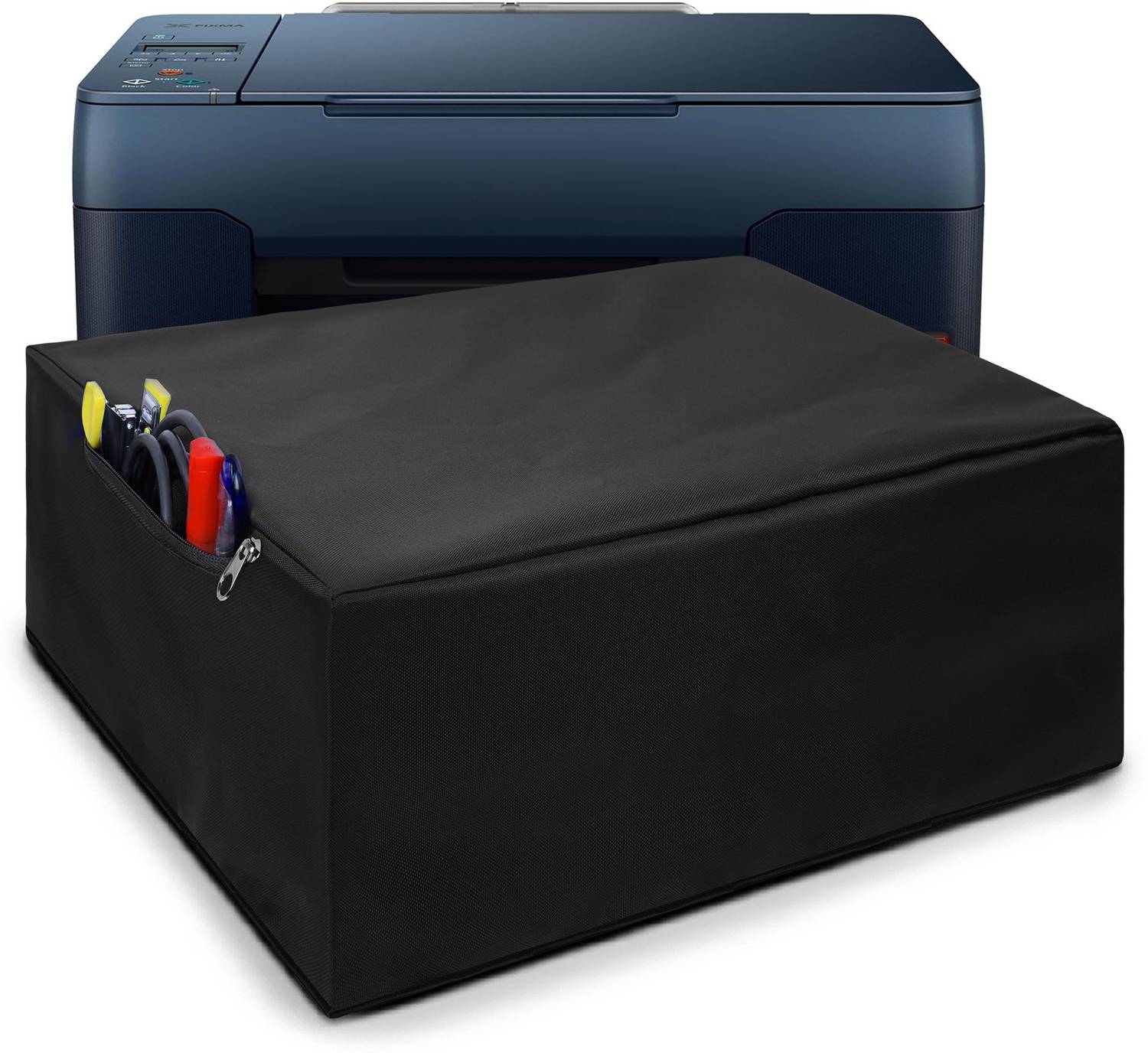 Alifiya Nylon Printer Cover For Canon Pixma G2020 All-in-One Ink Tank Color - Black Printer Cover