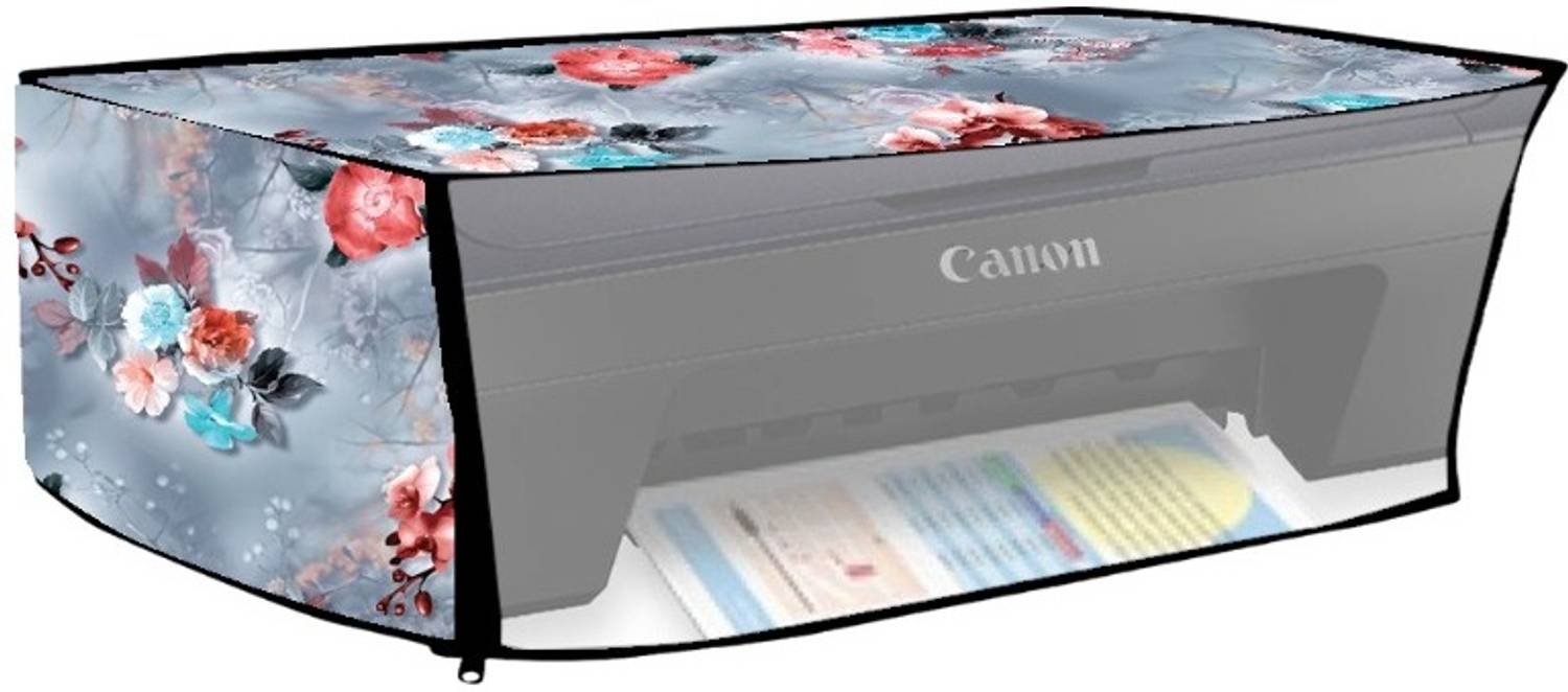 HomeStore-YEP Canon Pixma E470 | E477 Blue Flowers Printer Cover