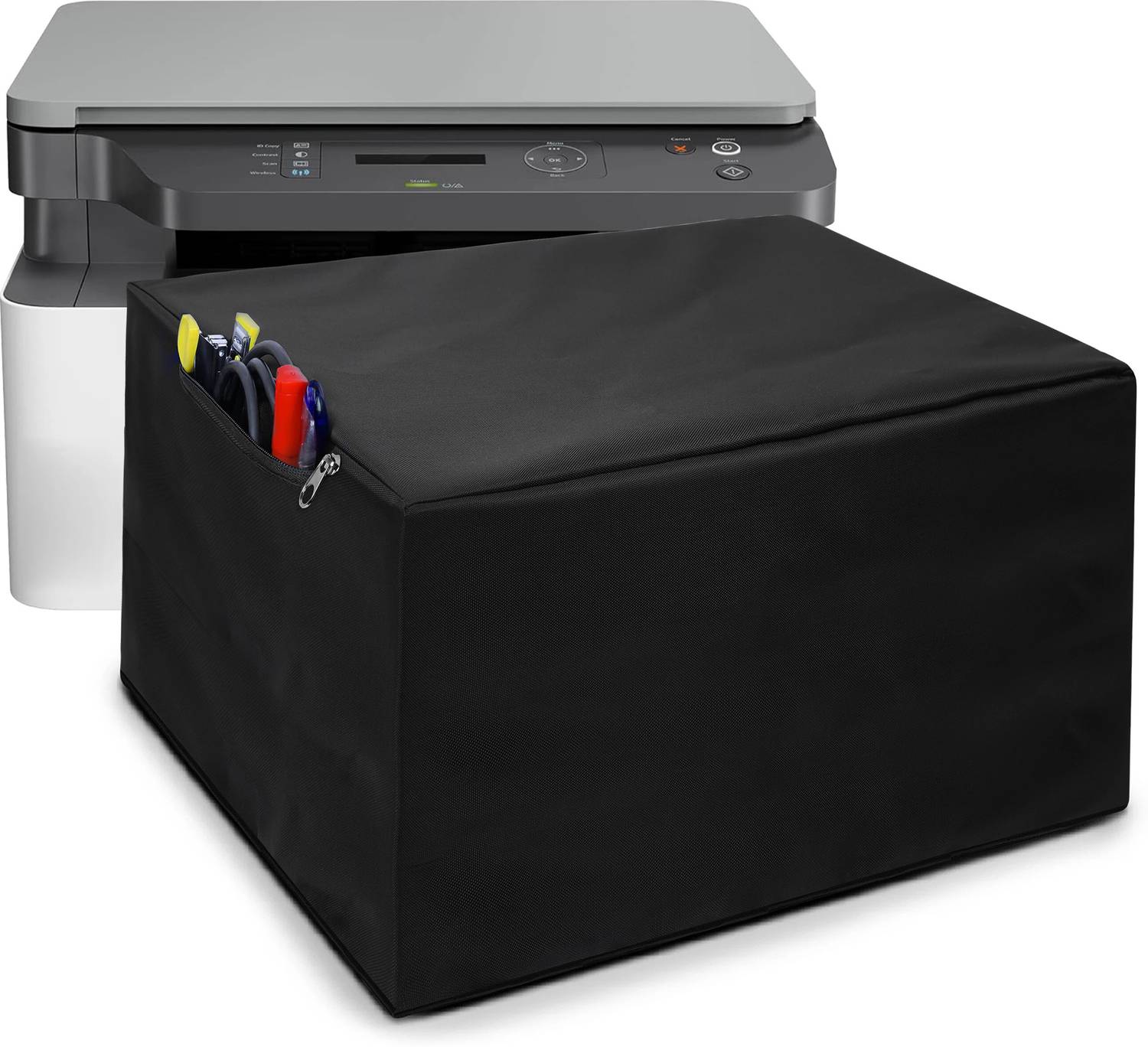 Alifiya Dust Proof washable Printer Cover for HP HP Laser MFP 1188w - Black Printer Cover