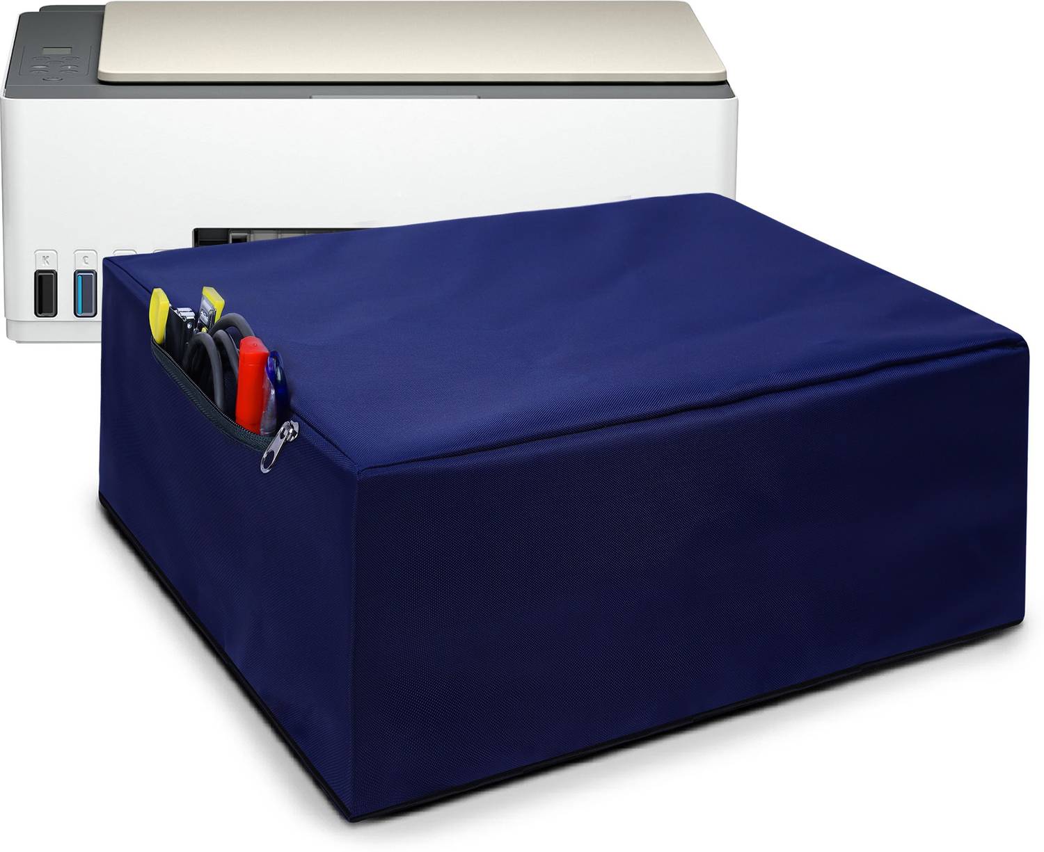 Alifiya Dust Proof Washable Printer Cover for HP Smart Tank 523 All-in-One Color - Blue Printer Cover