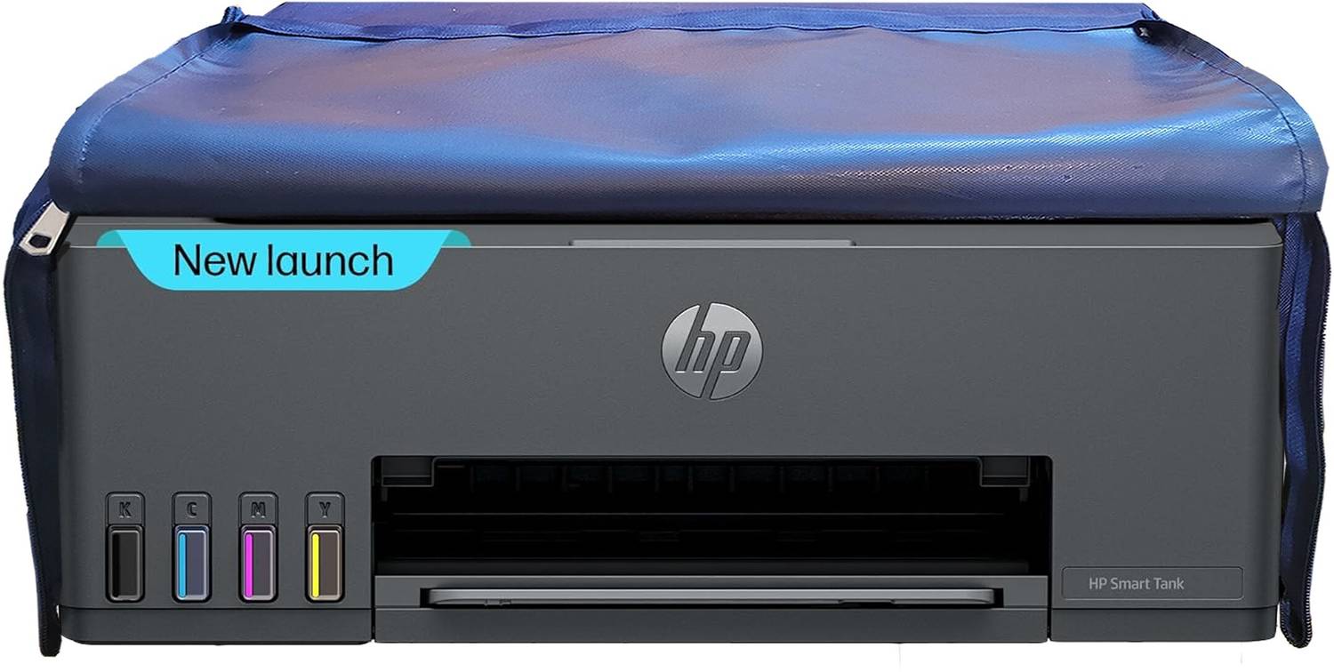 Protectio Printer Cover For HP Smart Tank 584 All-in-One Colour – Blue/Dustproof/Chain Printer Cover