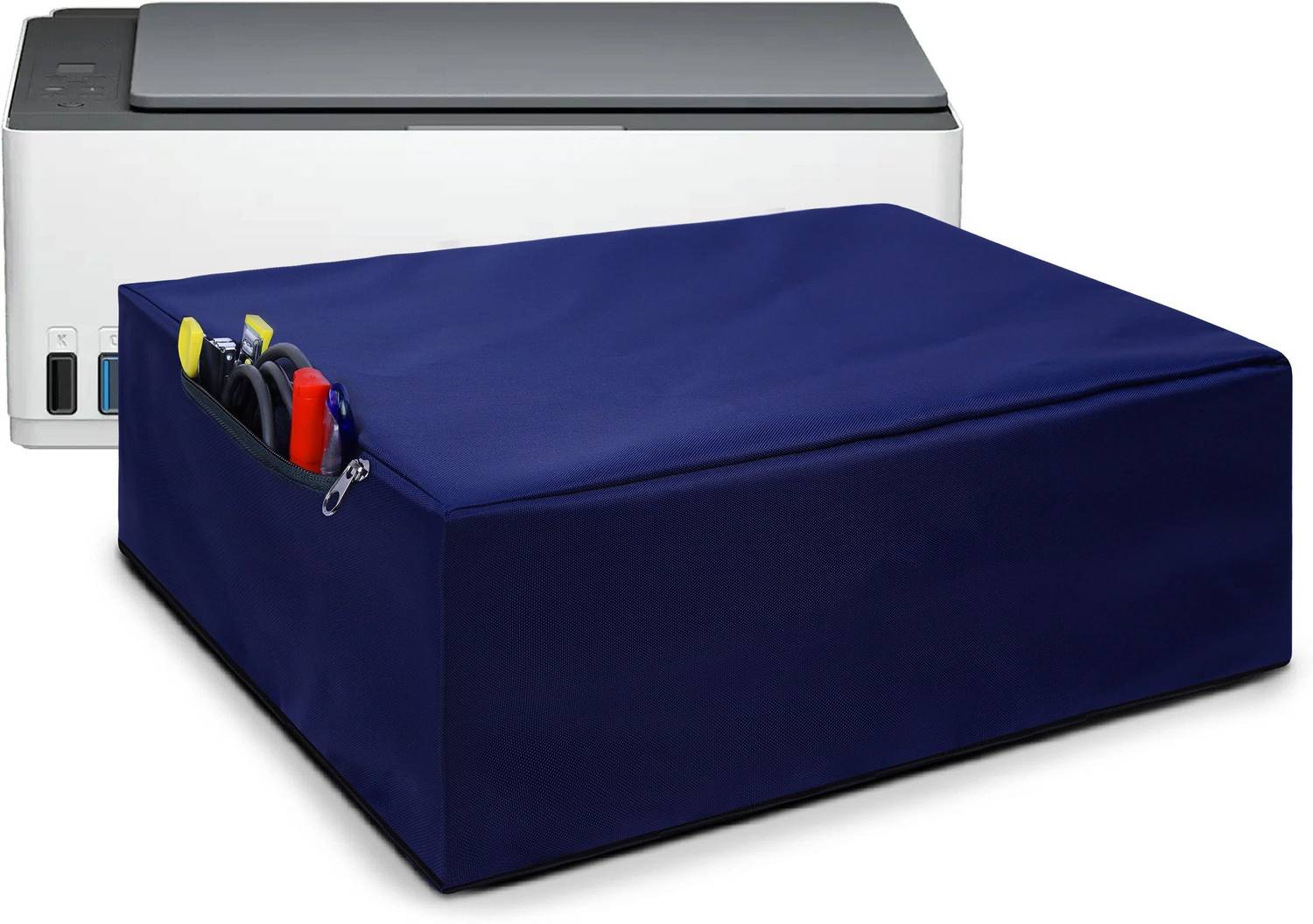 Alifiya Printer Cover for HP Smart Tank 580 All-in-One - Blue Printer Cover