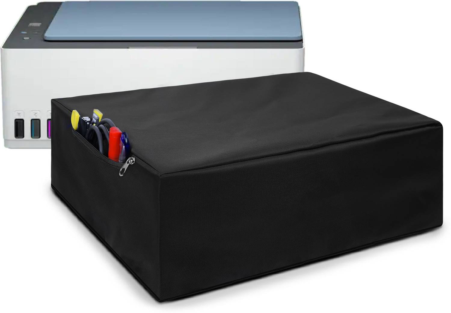 Alifiya Printer Cover For HP Smart Tank 585 All-in-One - Black Printer Cover