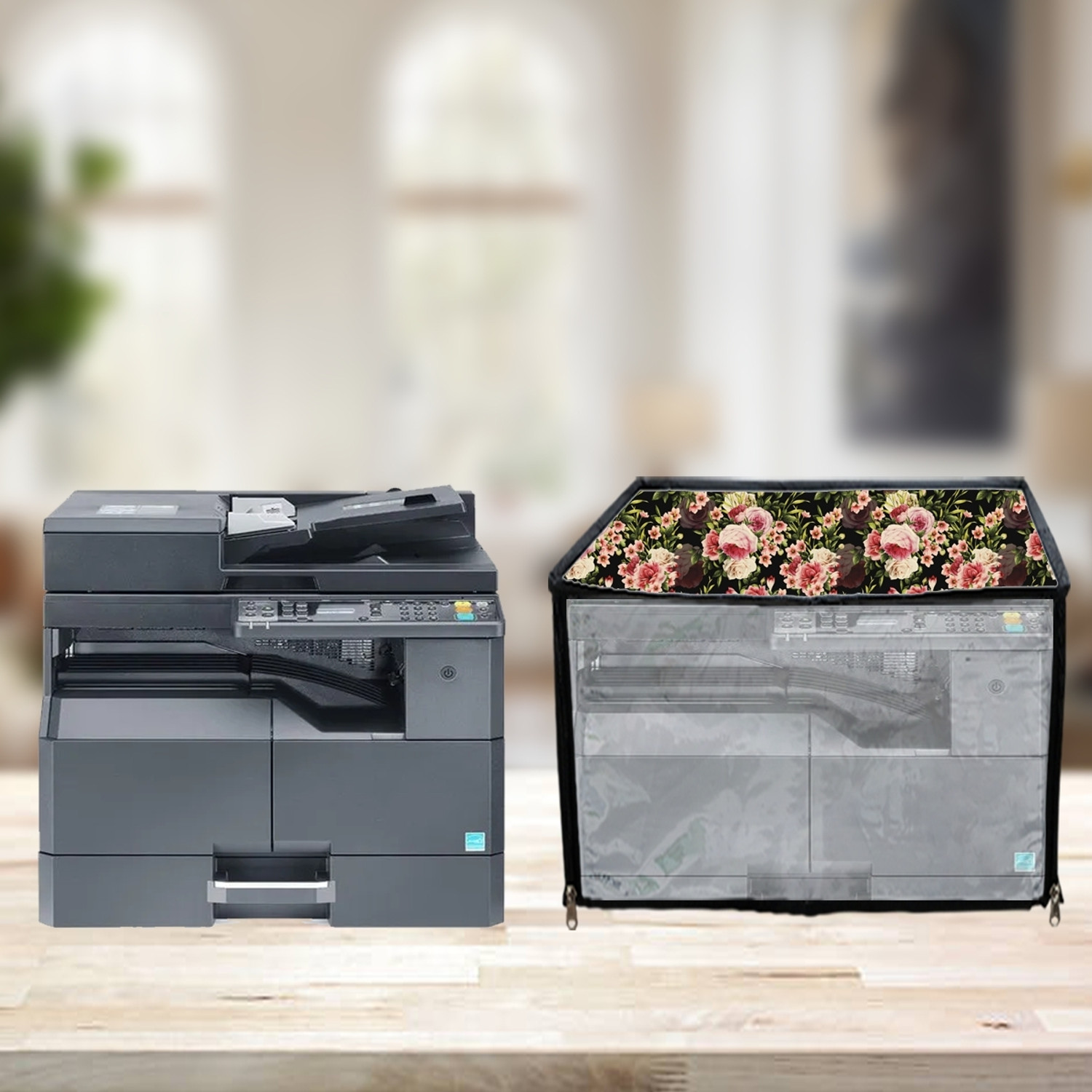 Image of JMT Printer Cover For Kyocera Taskalfa 1800 Laser Printer(Black Color) Printer Cover