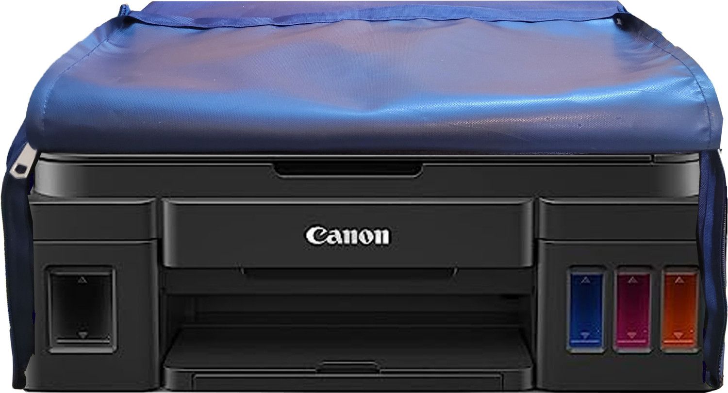 Image of Protectio Dust proof Printer Cover for Canon Pixma G3010 Chain printer cover- Blue Printer Cover