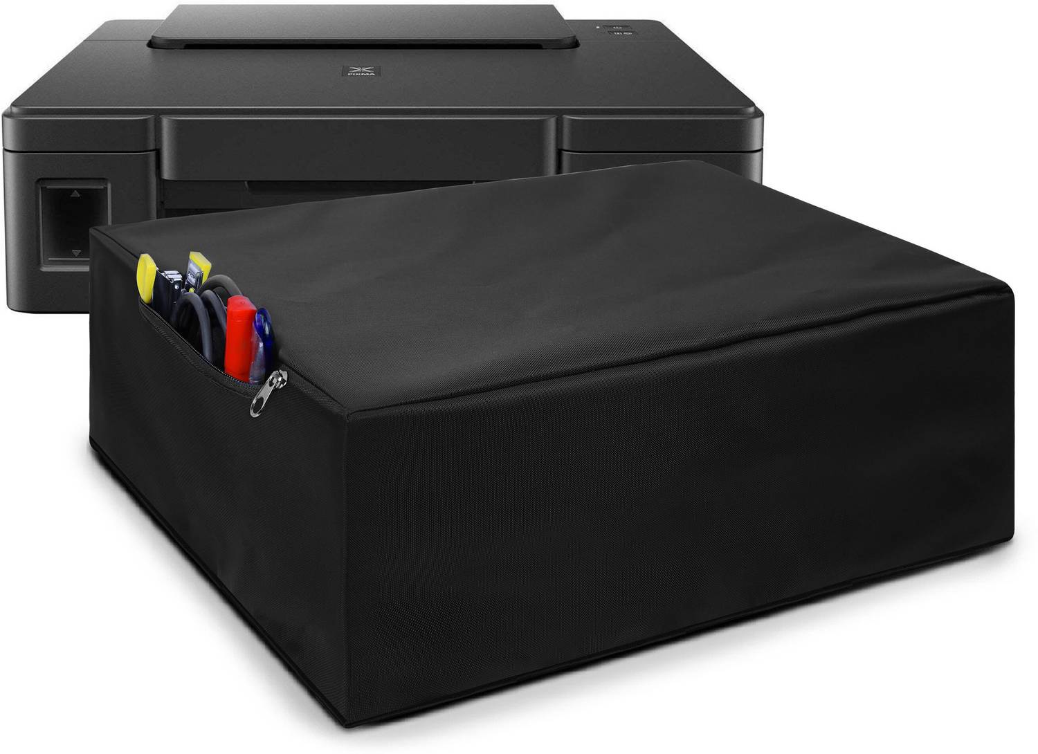 Alifiya Nylon Printer Cover For Canon Pixma G1010 Single Function Color - Black Printer Cover