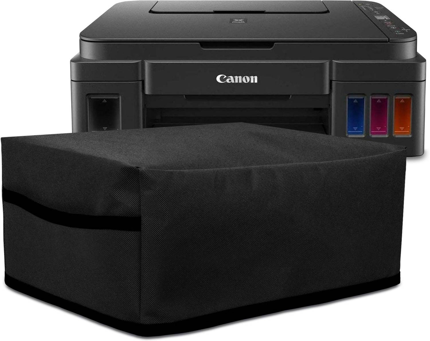 Cranique Water-Resistant Dust Cover For Canon Pixma G3012 / G3010 / G2012 - Black Printer Cover